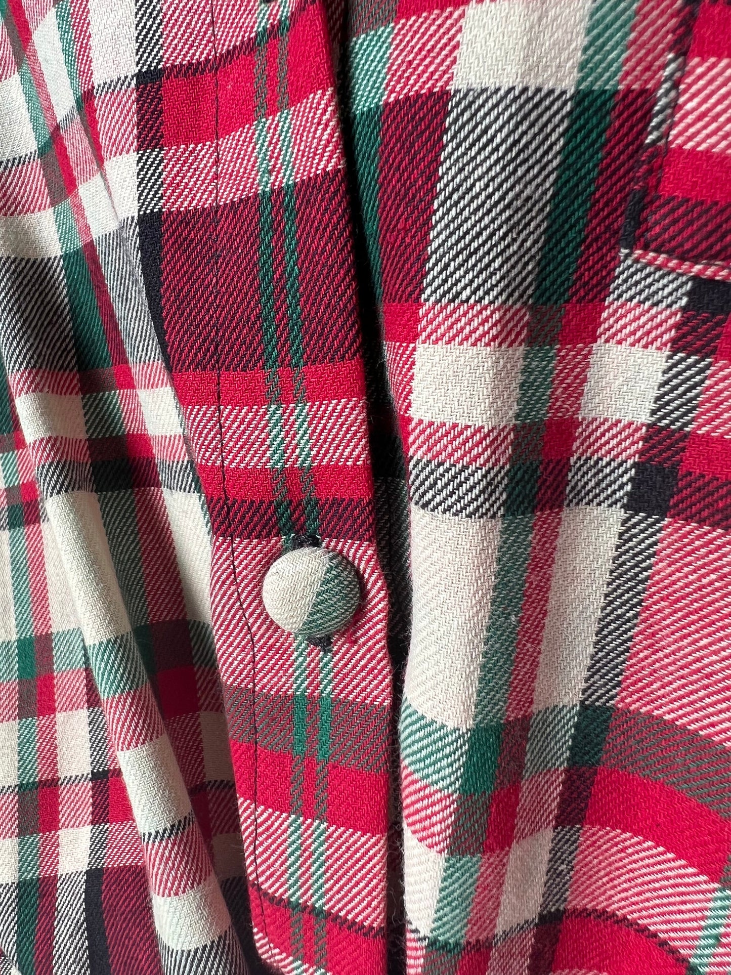 Plaid Women's Top | Loose Fit Shirt | Flannel | Cotton