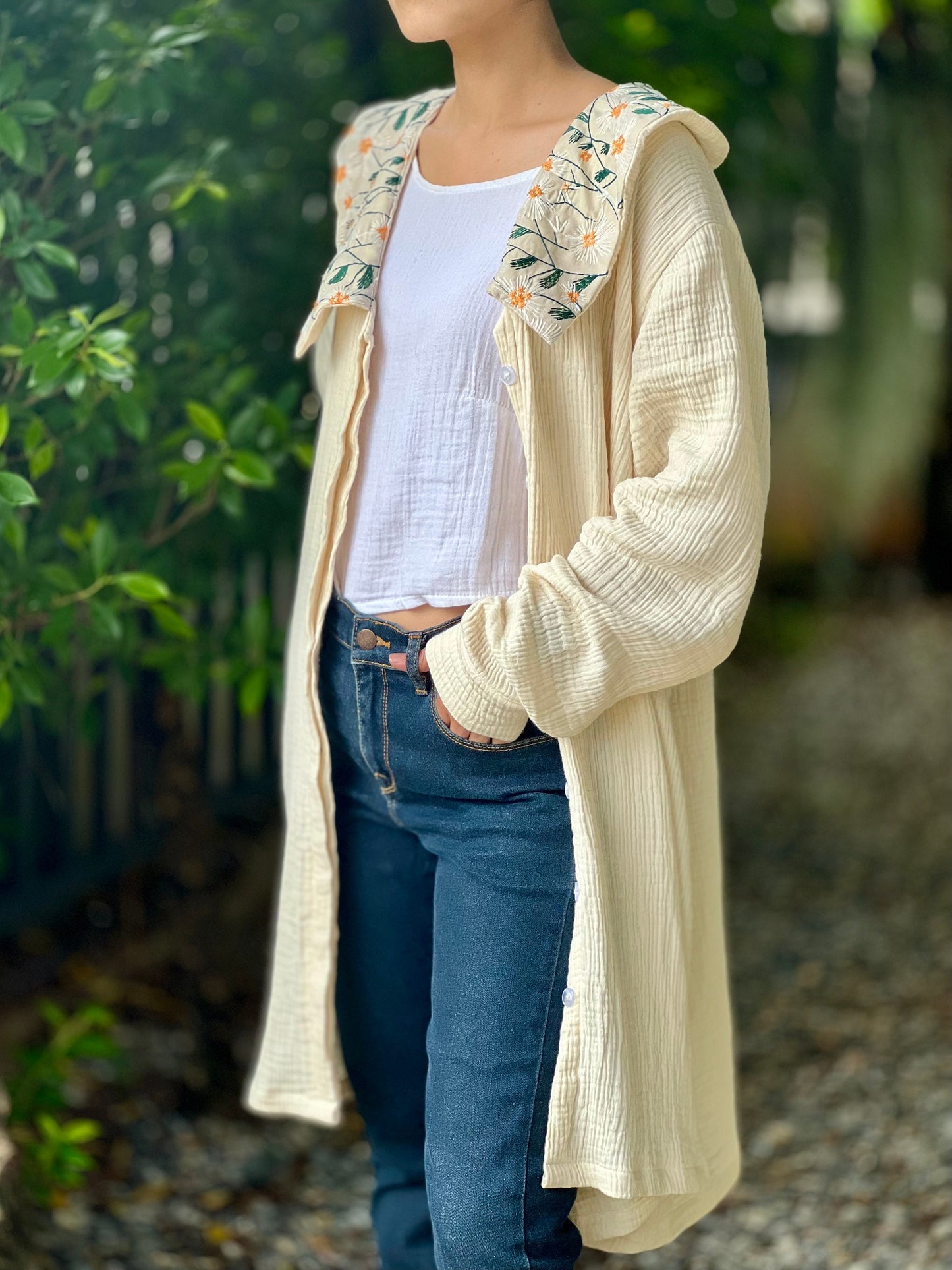 Muslin Triple Gauze Jacket / Dress / Cover Up Shirt