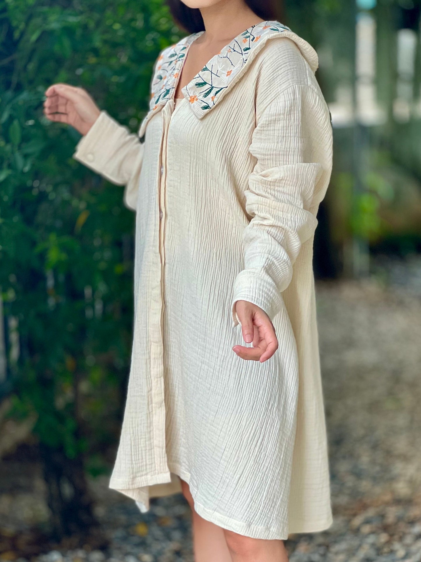 Muslin Triple Gauze Jacket / Dress / Cover Up Shirt
