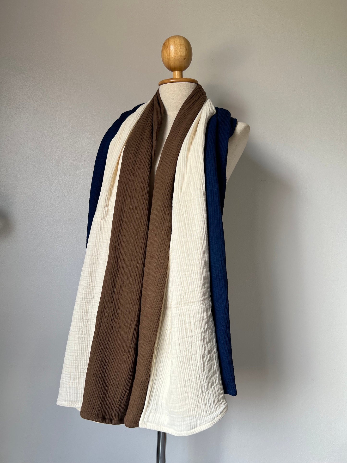 Goddess Wrap | Scarf Triple-Layered Gauze, Natural Fiber Cotton