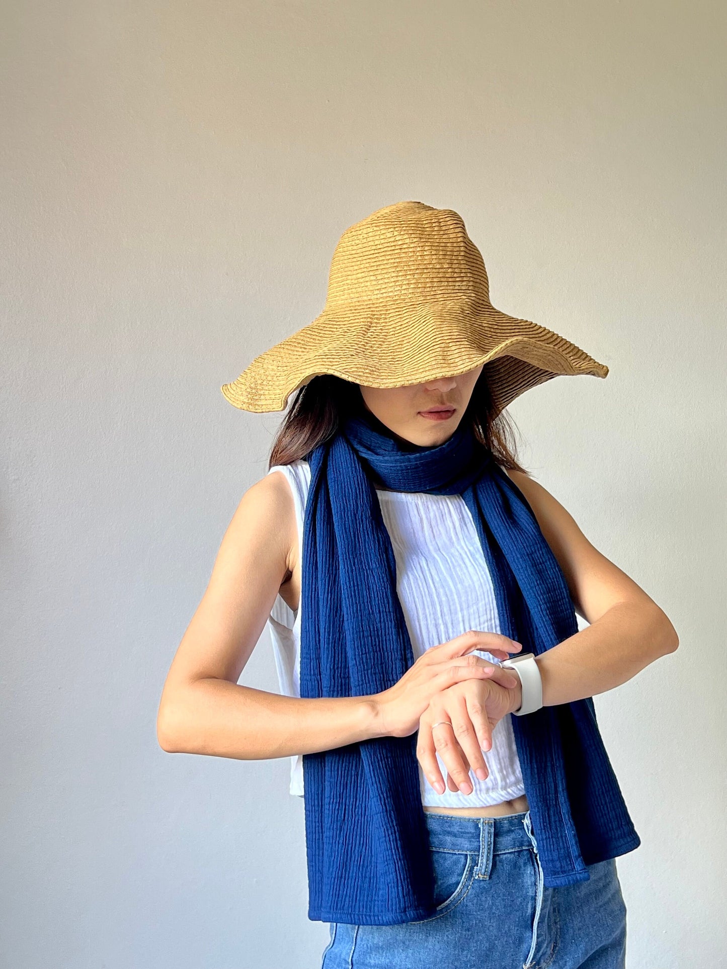 Goddess Wrap | Scarf Triple-Layered Gauze, Natural Fiber Cotton