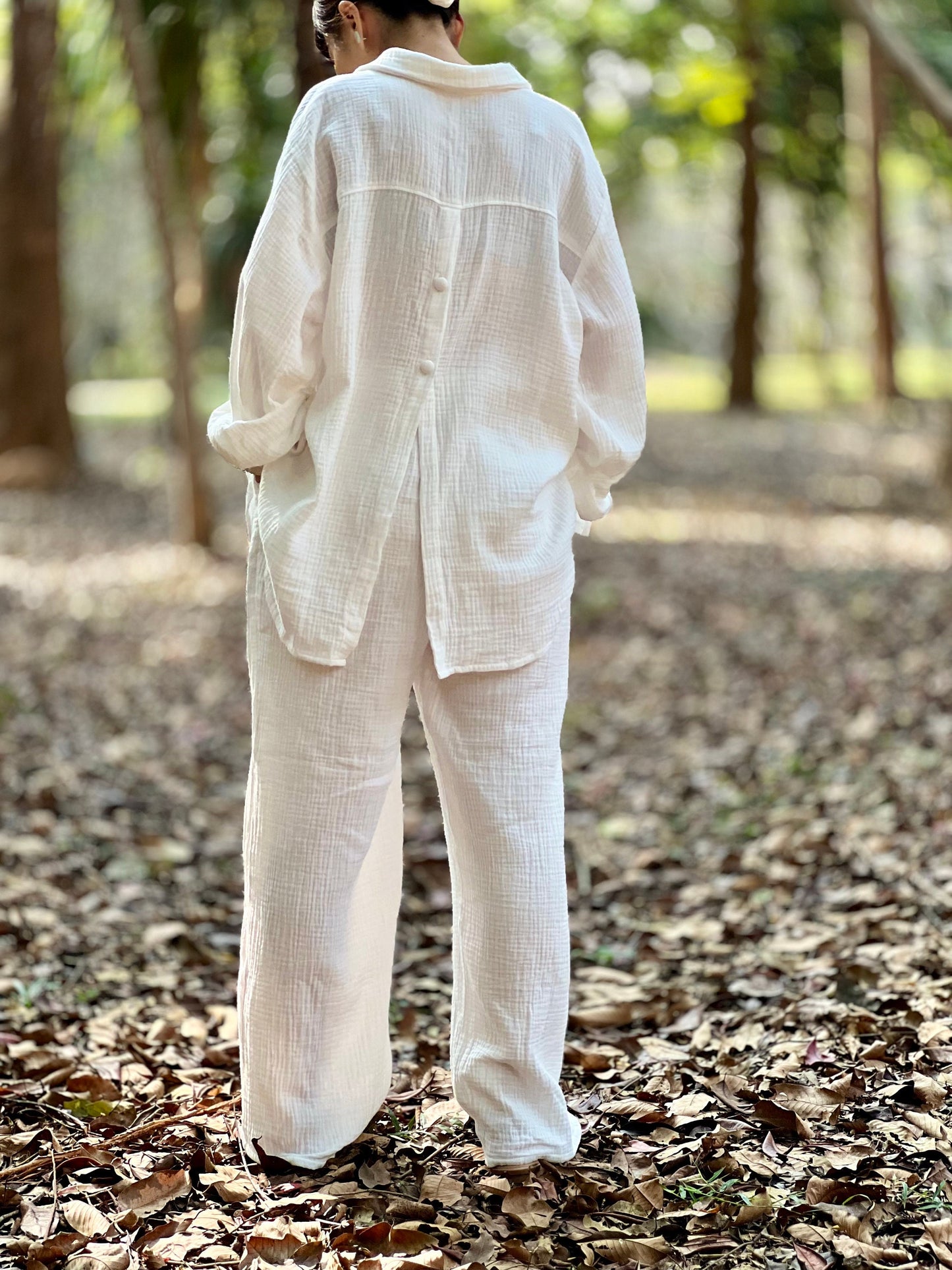 Womens Double Gauze Muslin Pants - Loungeware