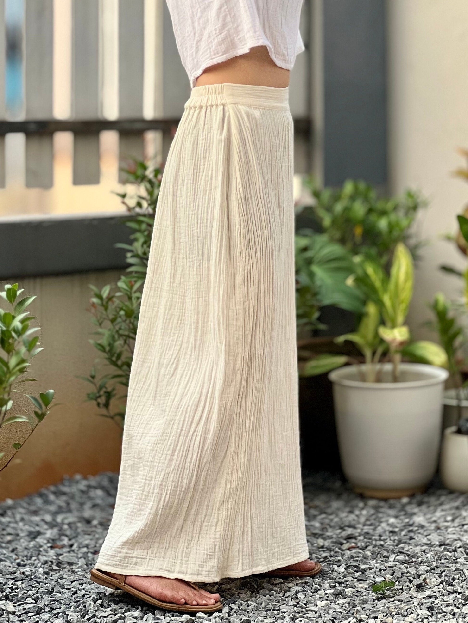 Muslin Double Gauze Long Skirt