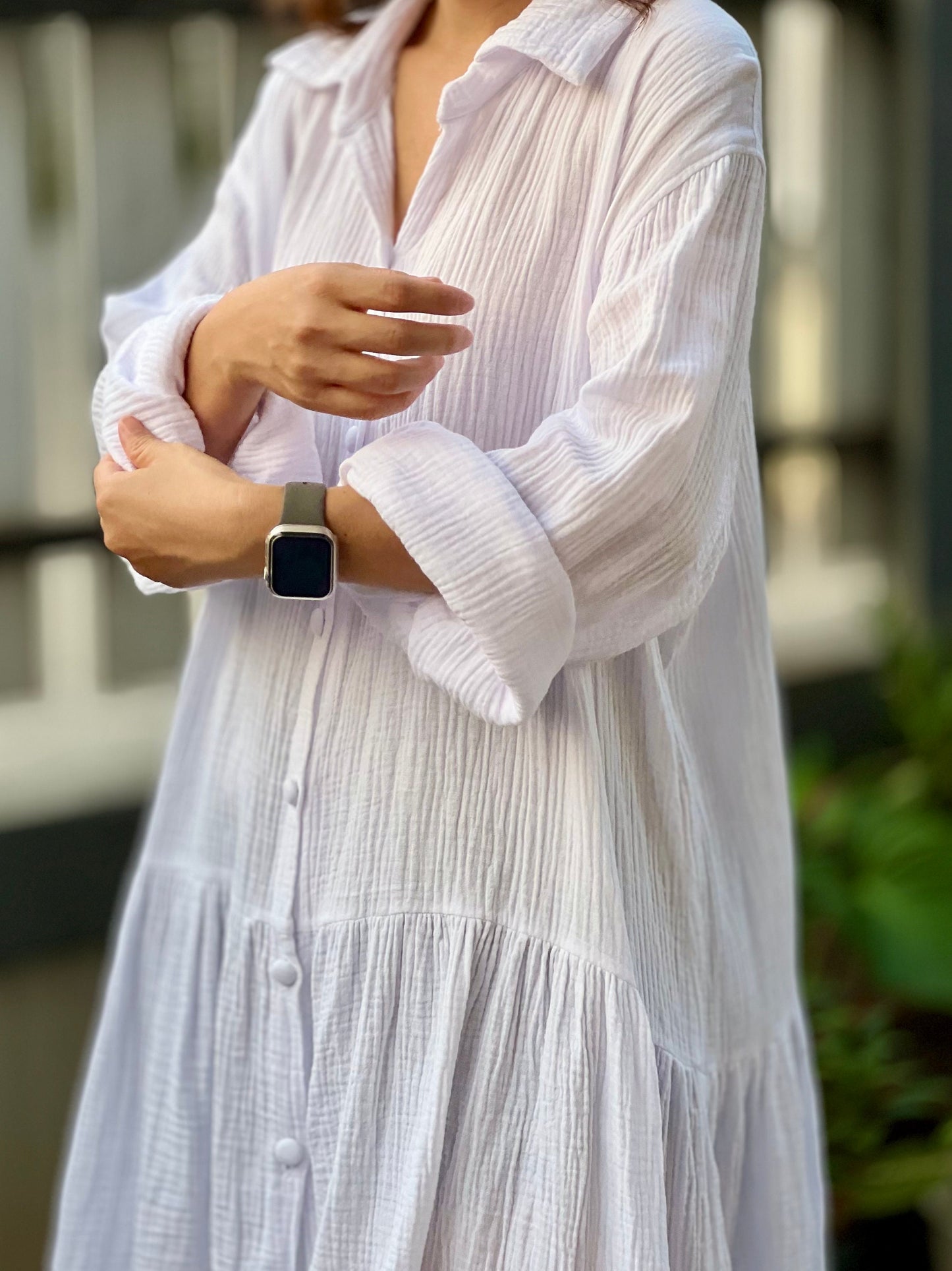 Muslin Double Gauze Dress | Cotton Loose Fit Dress | Summer Dress | Beach Wear | Swimsuit Cover