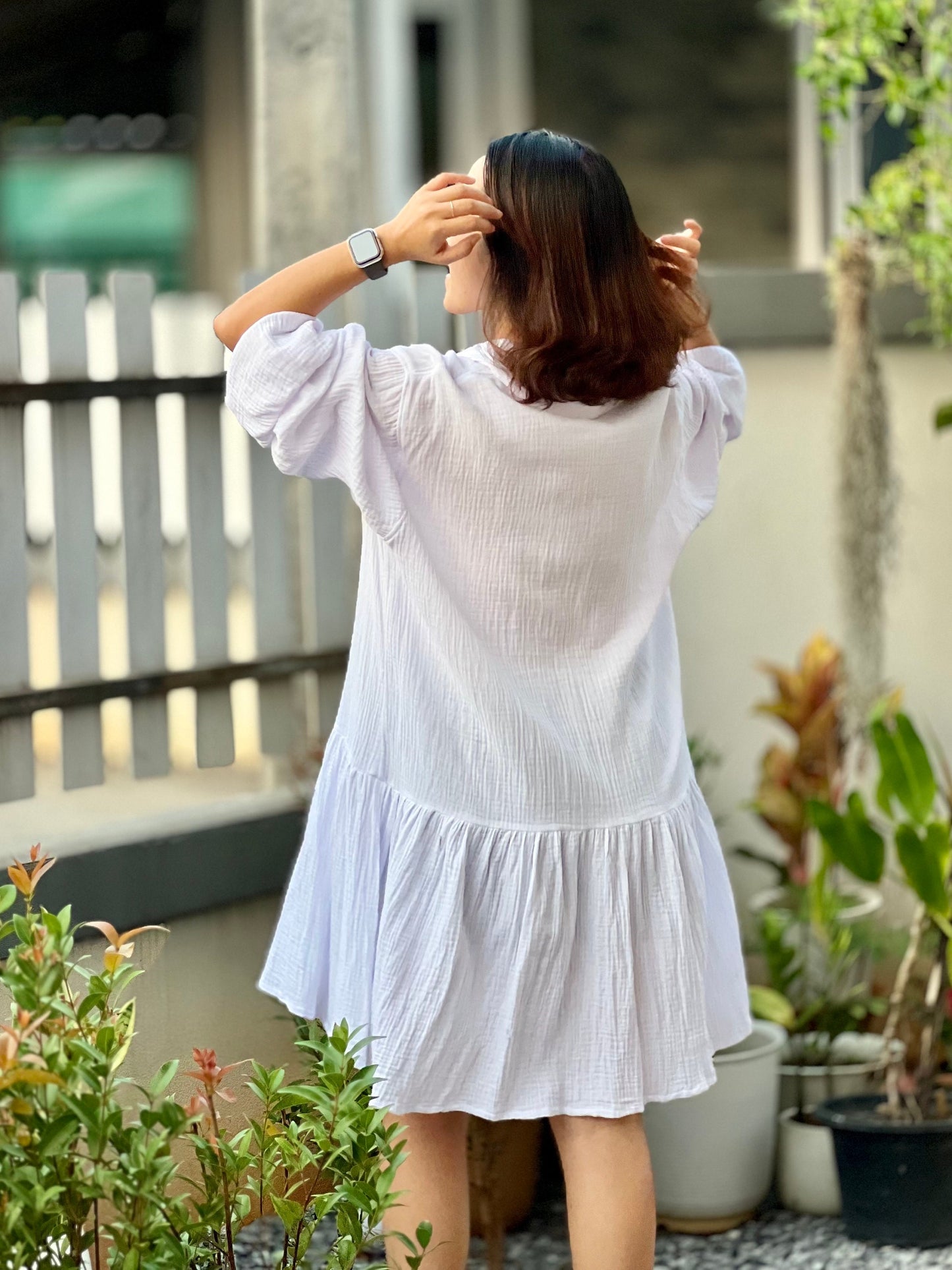 Muslin Double Gauze Dress | Cotton Loose Fit Dress | Summer Dress | Beach Wear | Swimsuit Cover