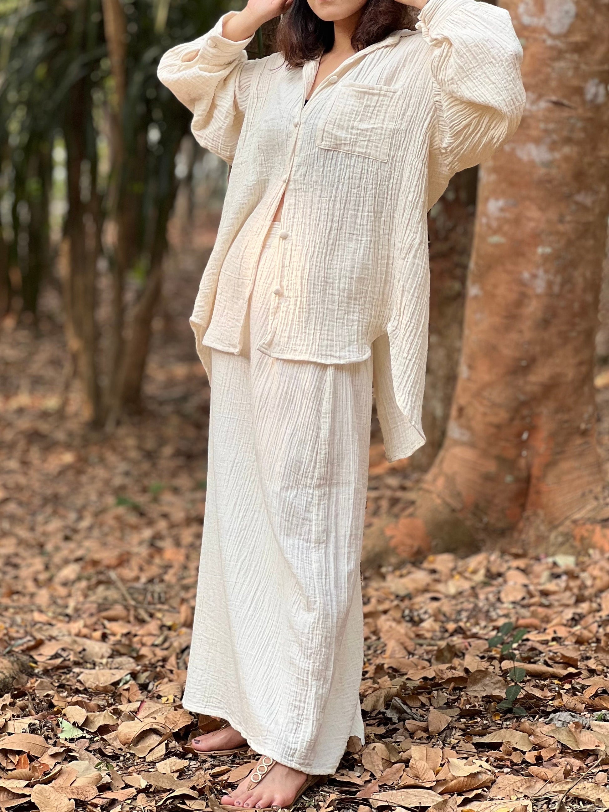 Muslin Double Gauze Long Skirt