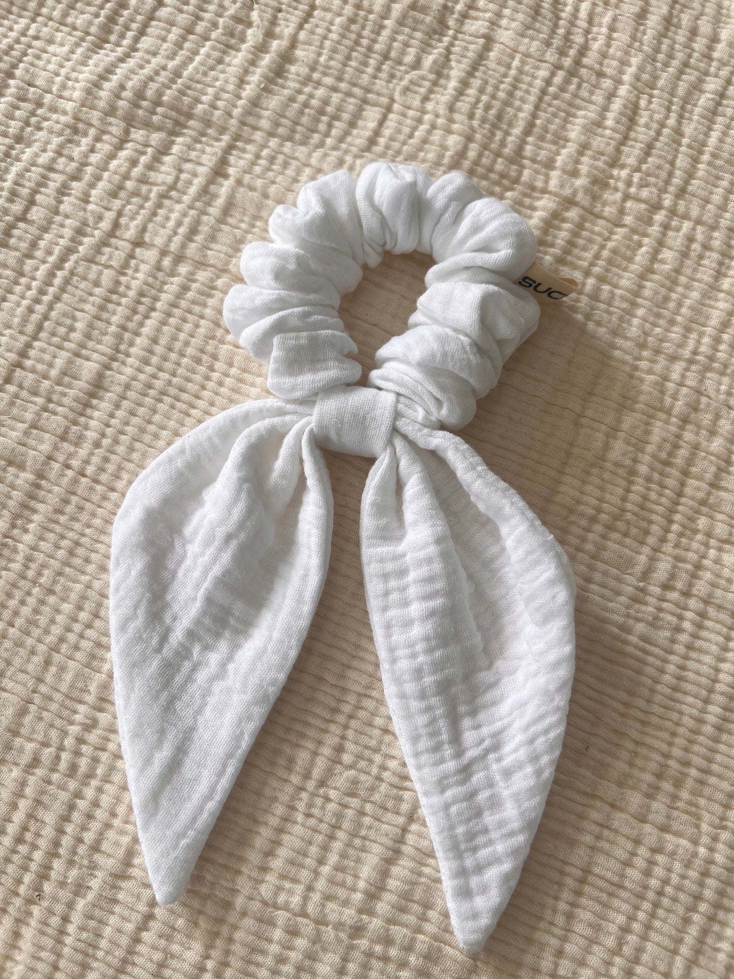 Set of 4 - Double Gauze Scrunchie/Spring Summer accessories /Muslin Scrunchie