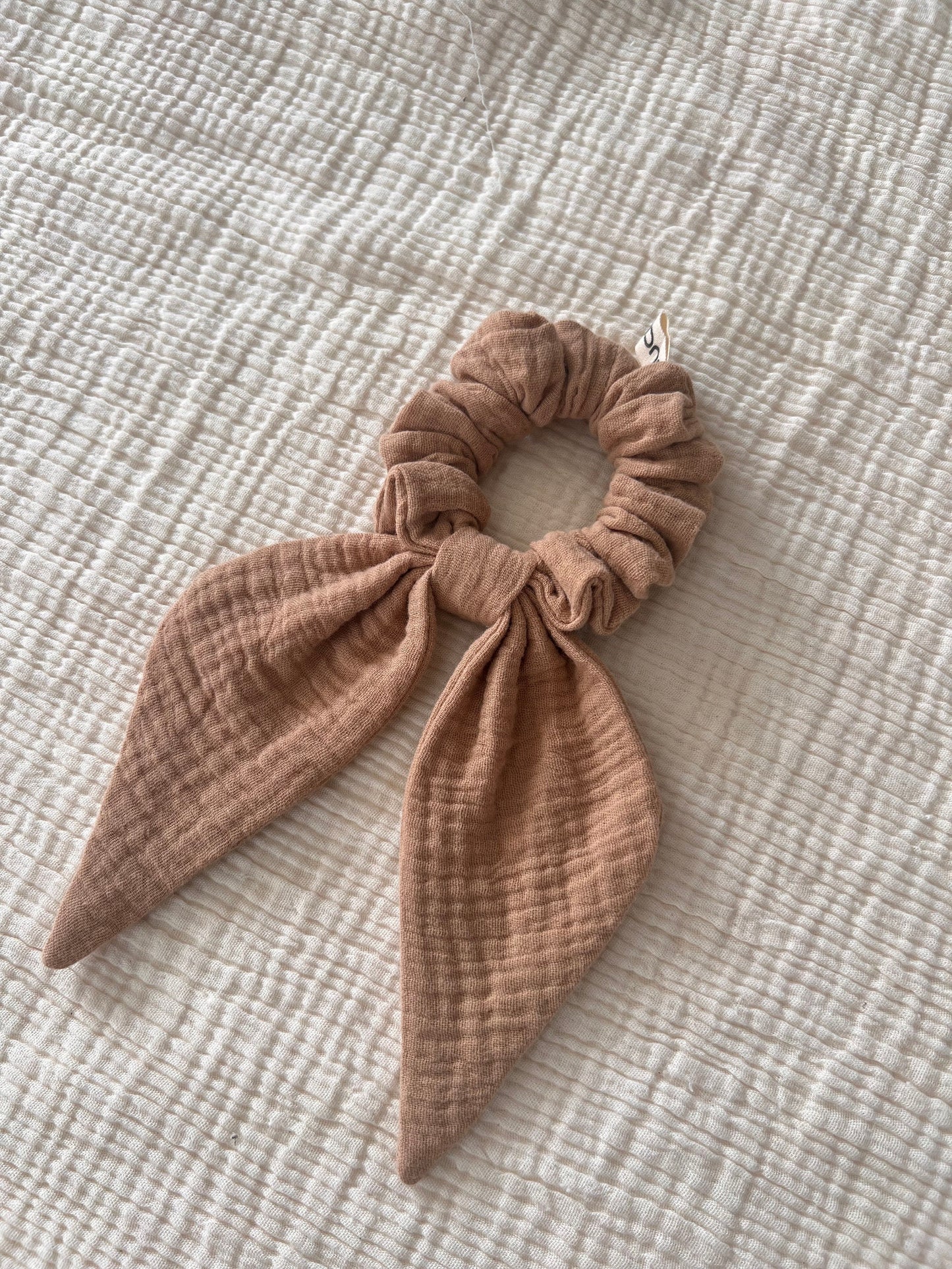 Set of 4 - Double Gauze Scrunchie/Spring Summer accessories /Muslin Scrunchie