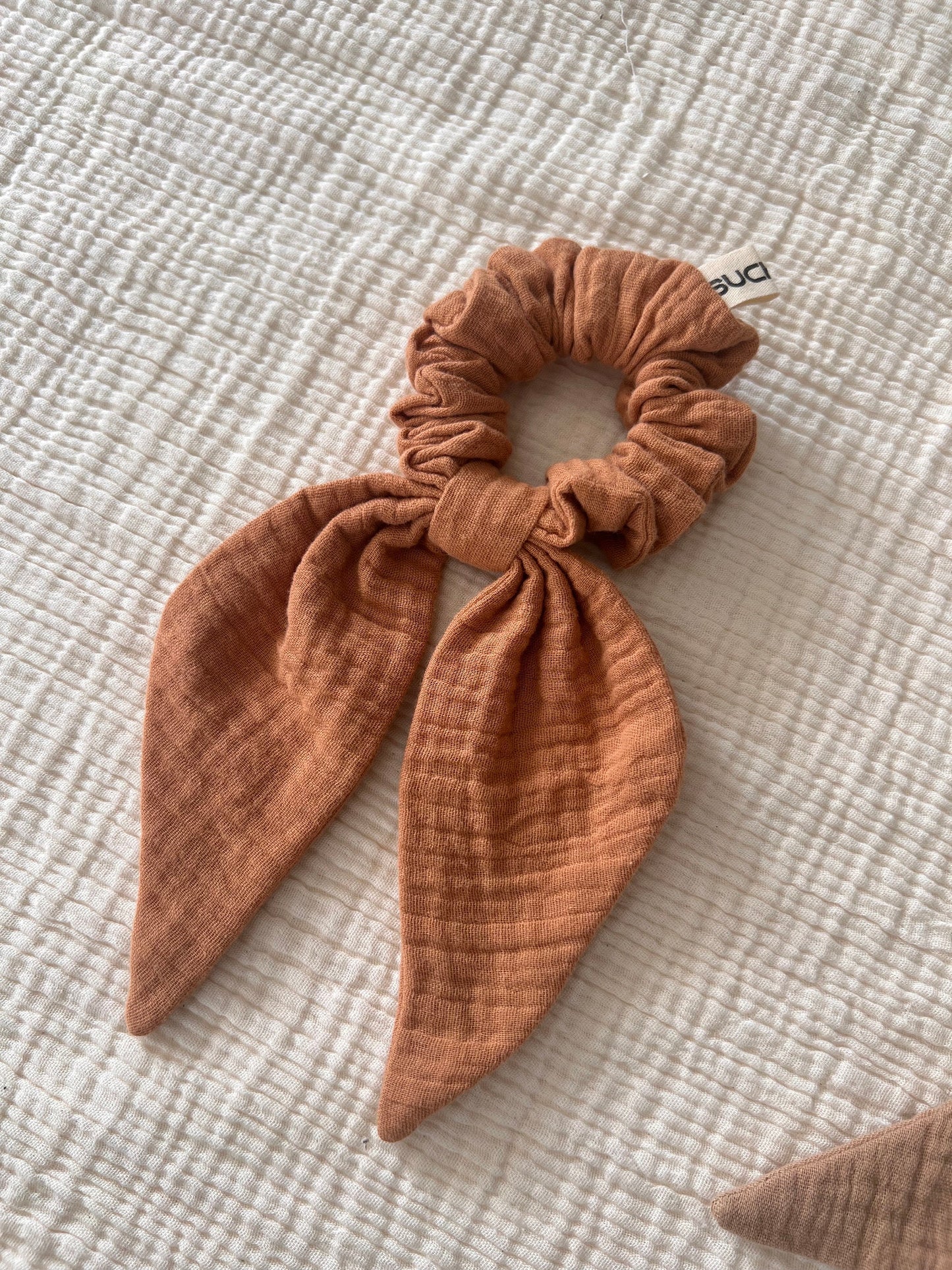 Set of 4 - Double Gauze Scrunchie/Spring Summer accessories /Muslin Scrunchie