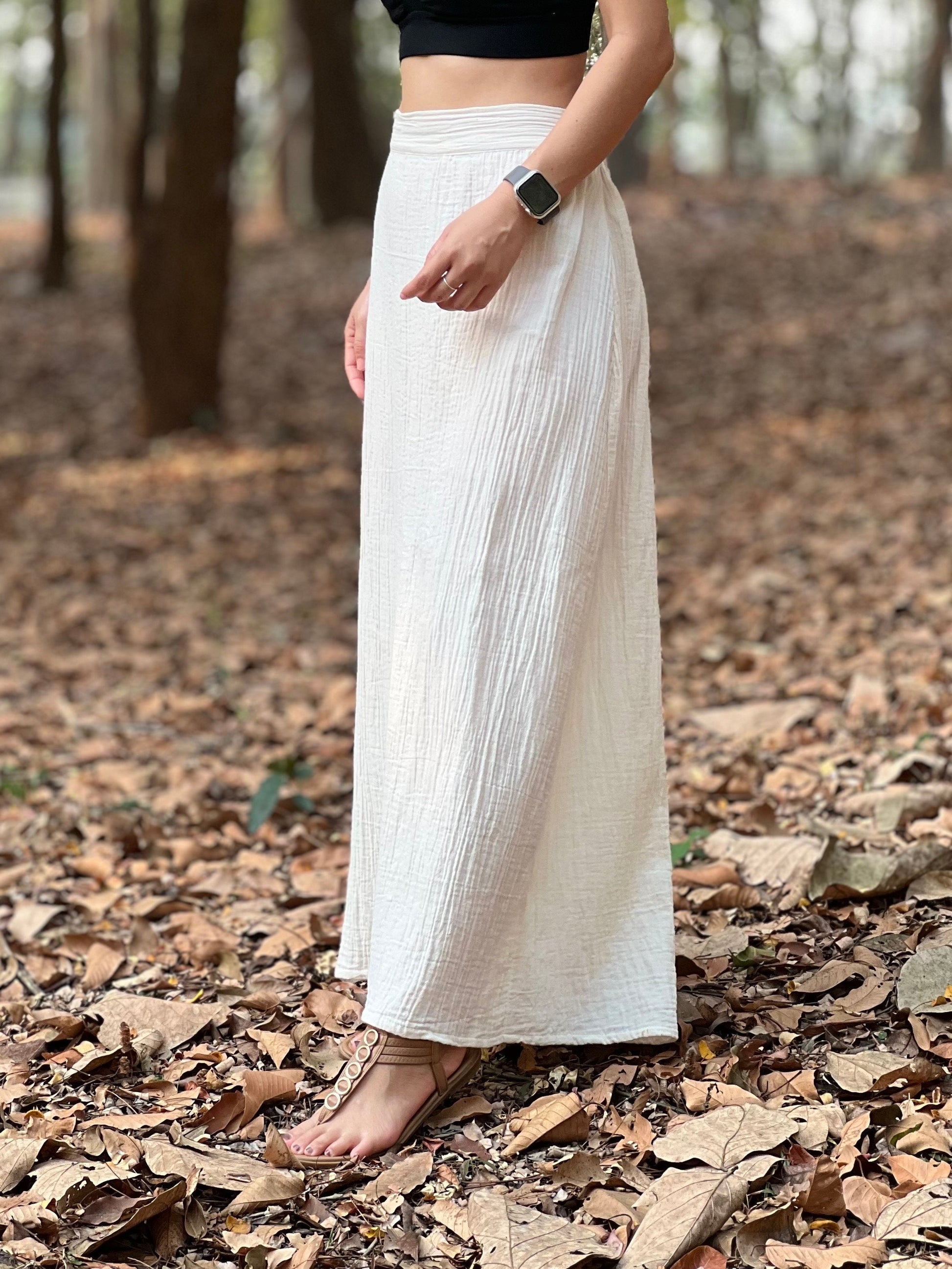 Muslin Double Gauze Long Skirt