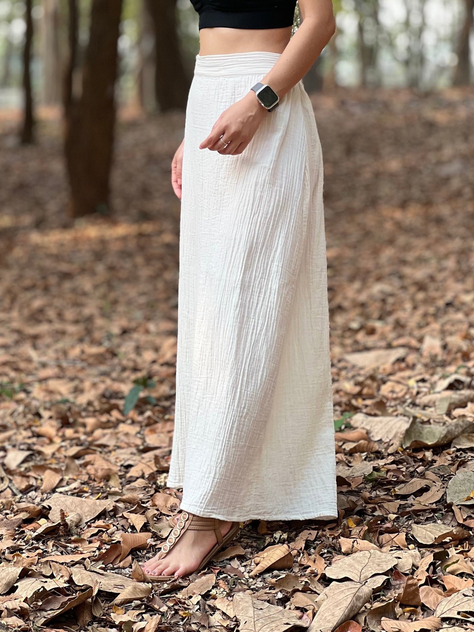 Muslin Double Gauze Long Skirt