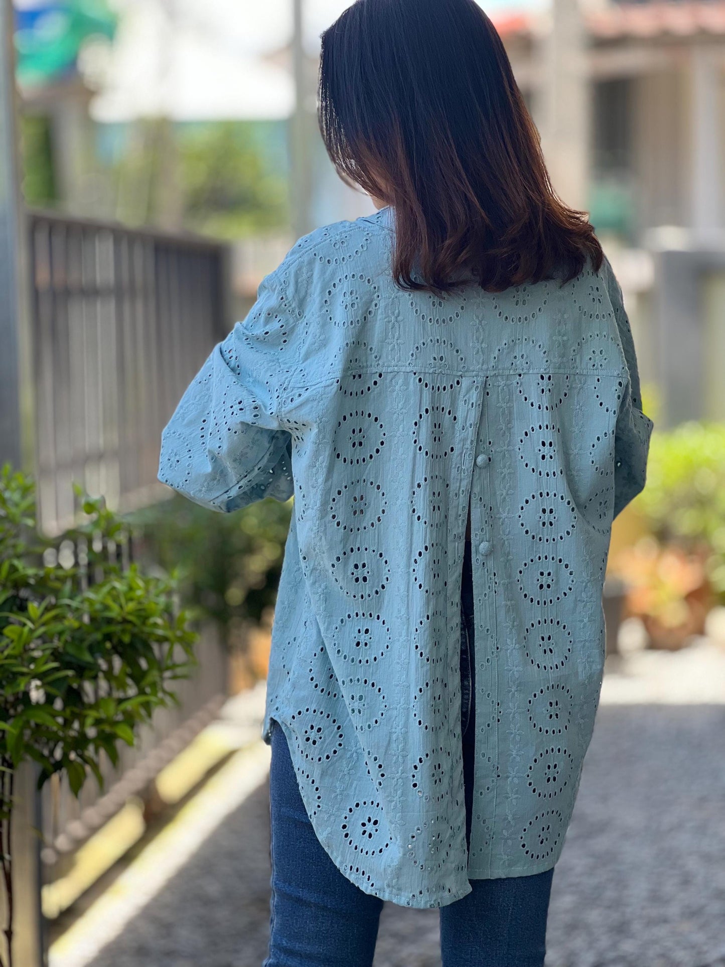 Embroidered Cotton Blouse | Cotton Loose Fit Shirt