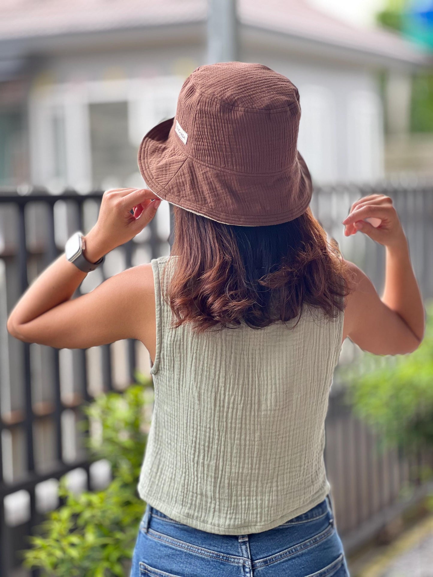 Muslin Triple Gauze Bucket Hat