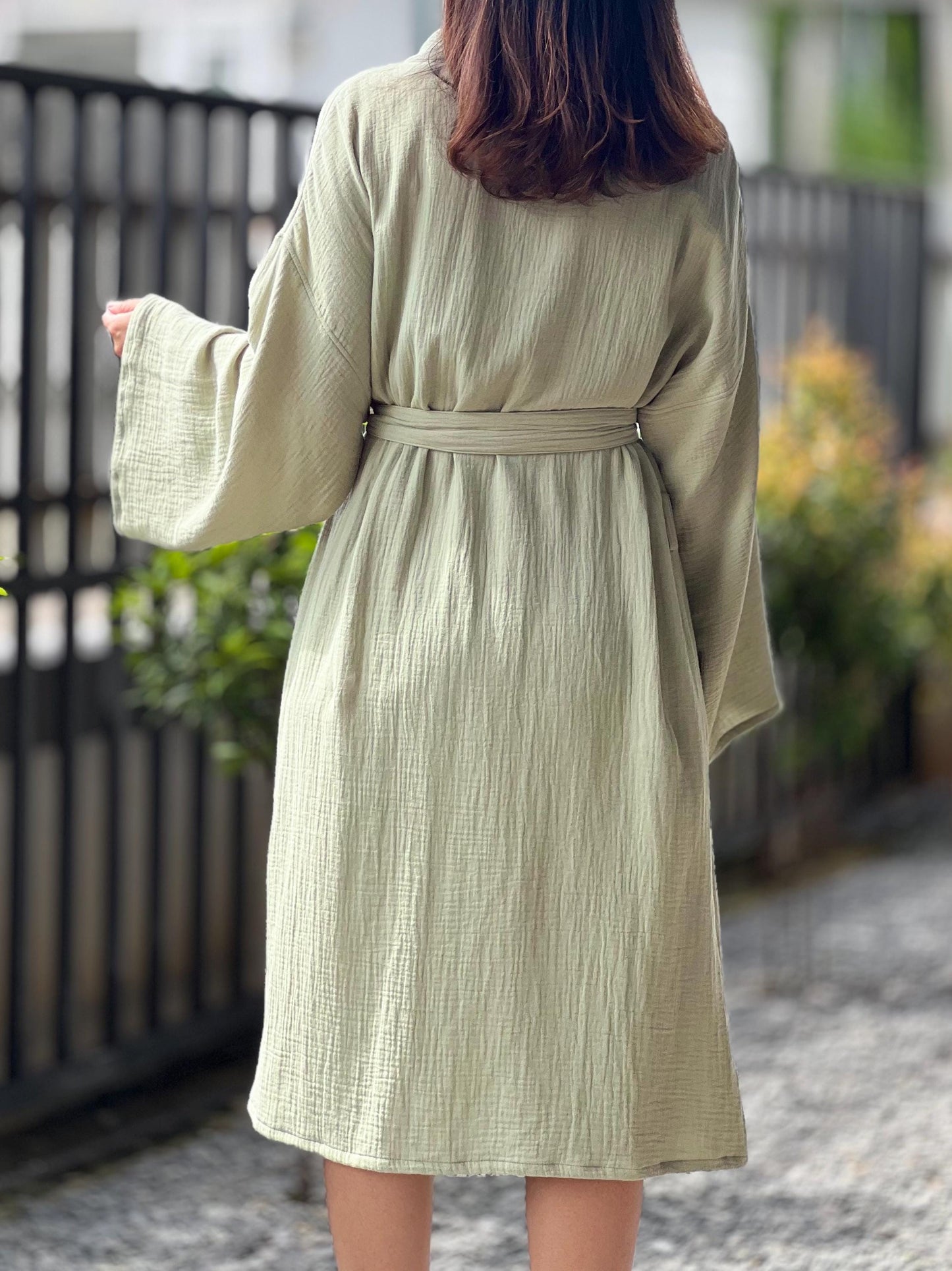 Organic Cotton Robe, Comfortable Cozy Cotton Bathrobe