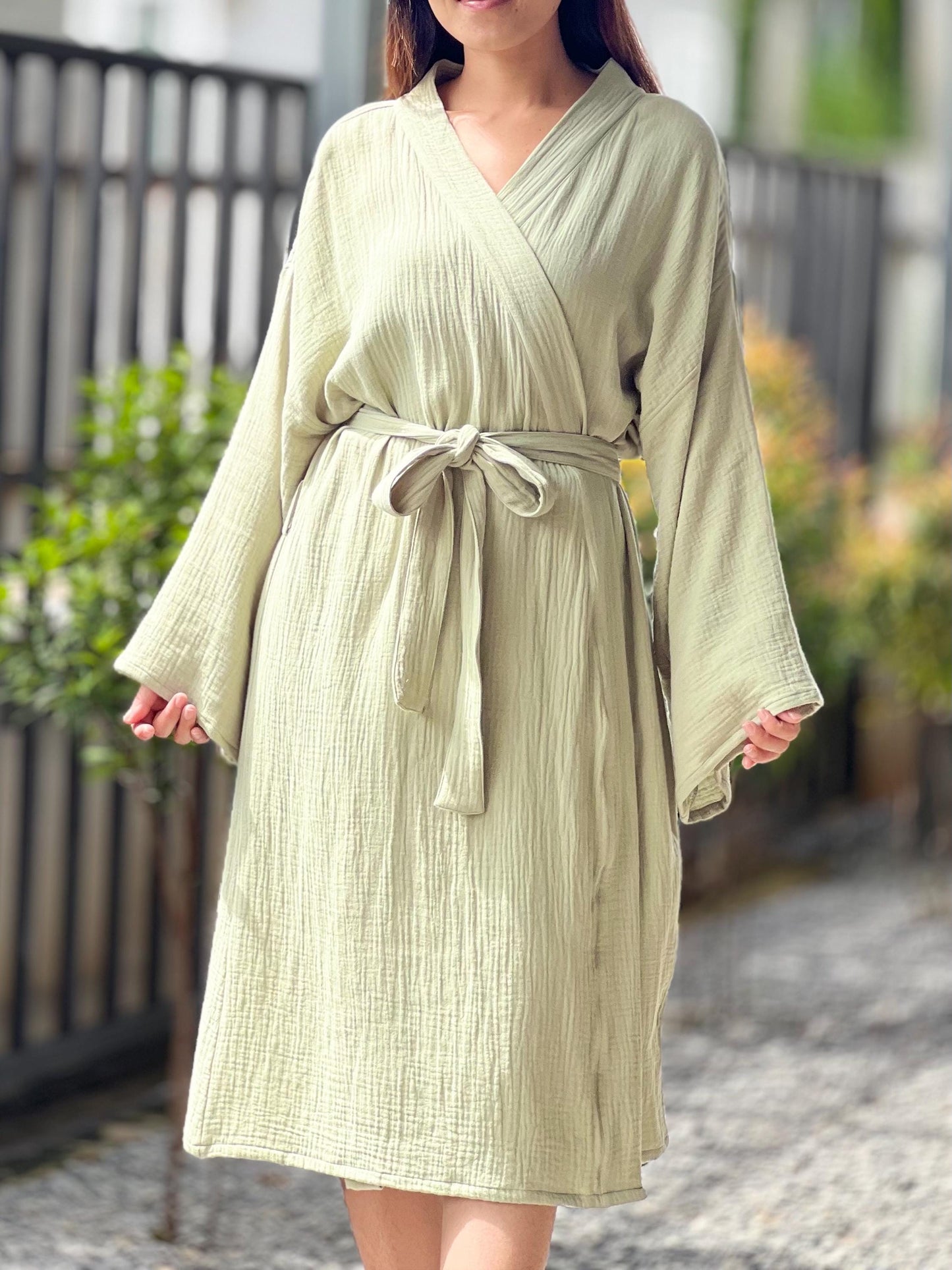 Organic Cotton Robe, Comfortable Cozy Cotton Bathrobe