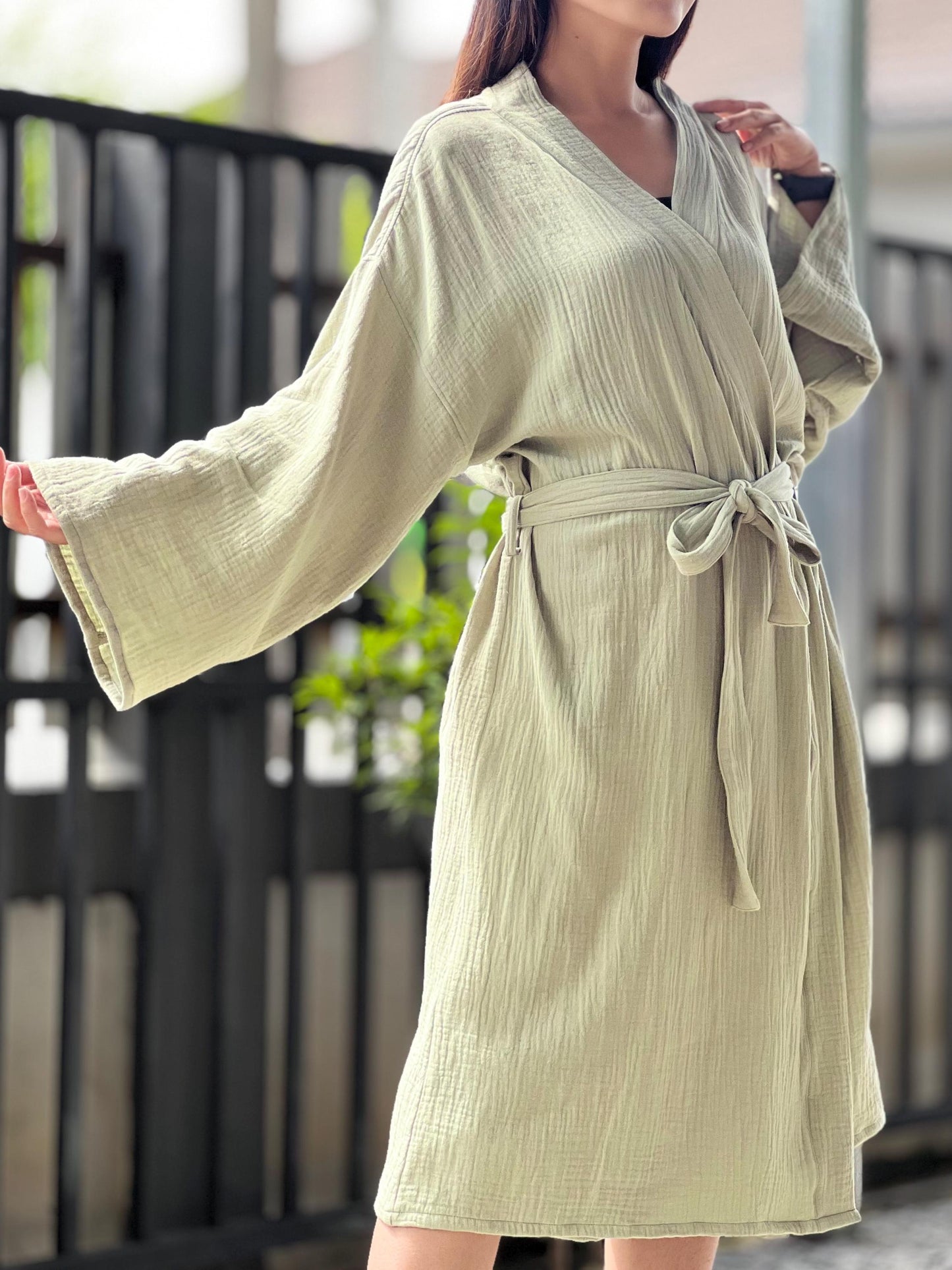 Organic Cotton Robe, Comfortable Cozy Cotton Bathrobe
