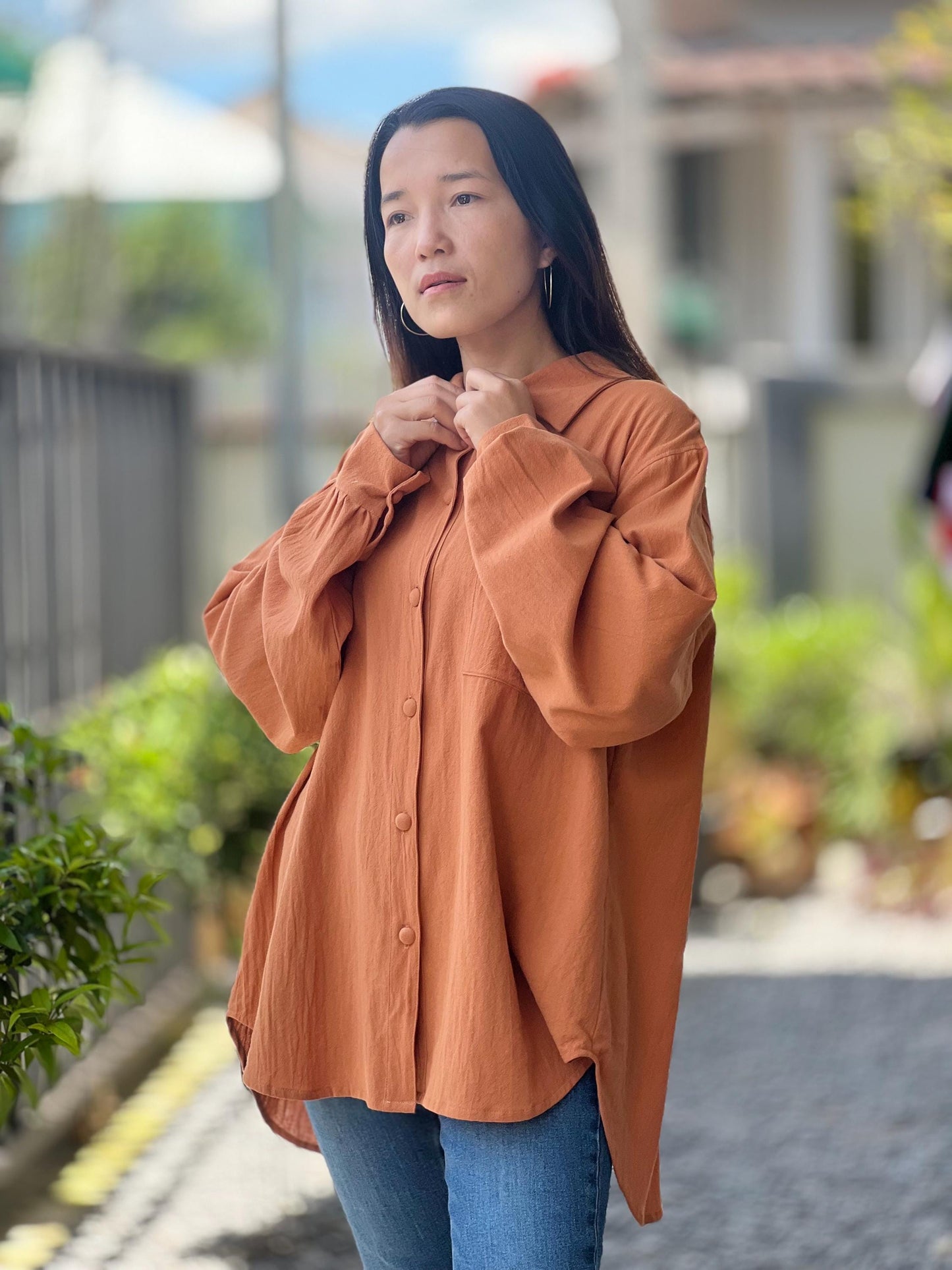 Cotton Blouse | Cotton Loose Fit Shirt