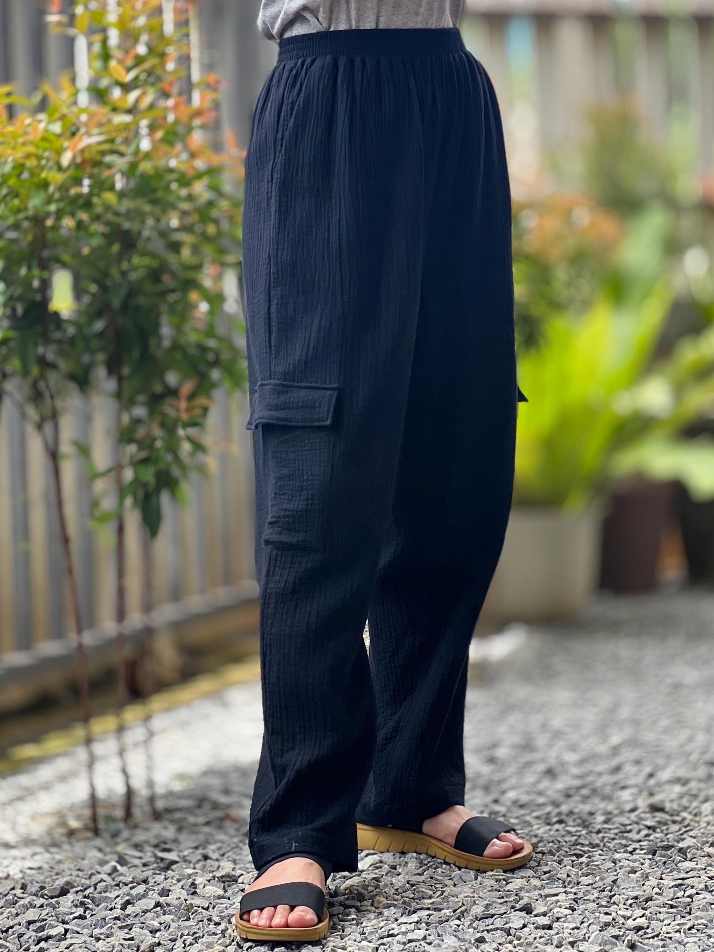 Womens Double Gauze Muslin Pants - Loungeware
