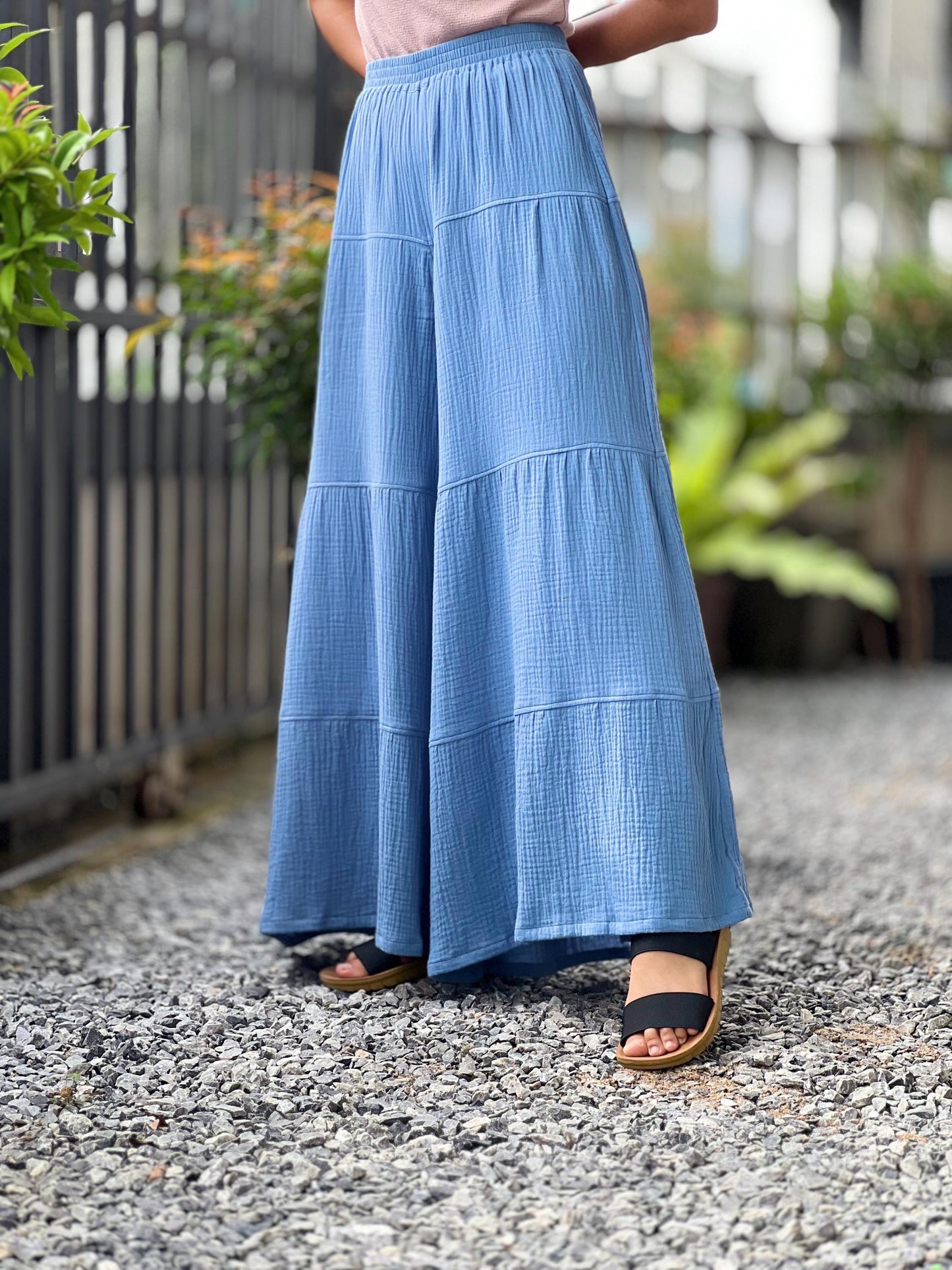 Womens Double Gauze Muslin Pants - Loungeware