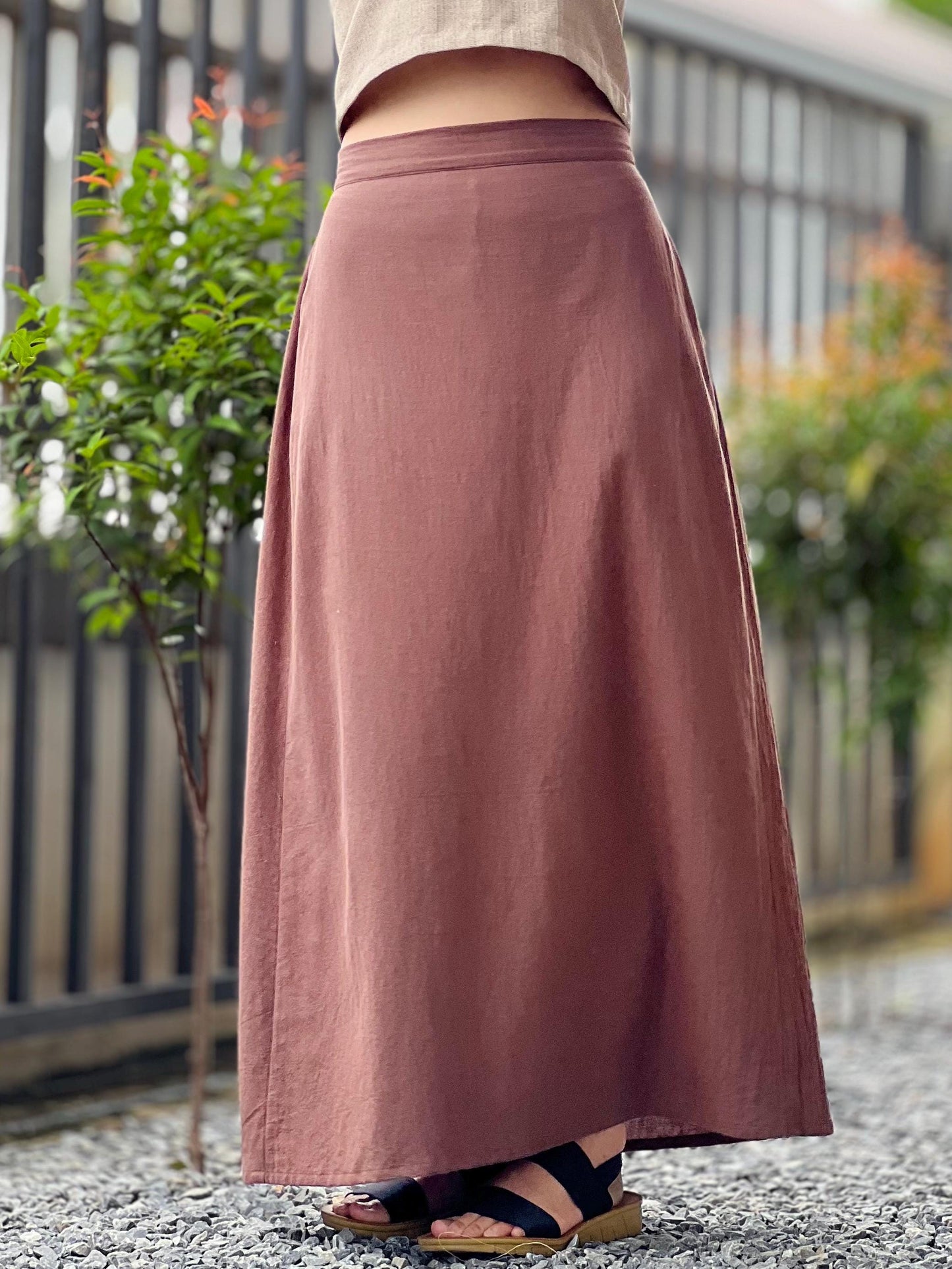 Cotton Long Skirt