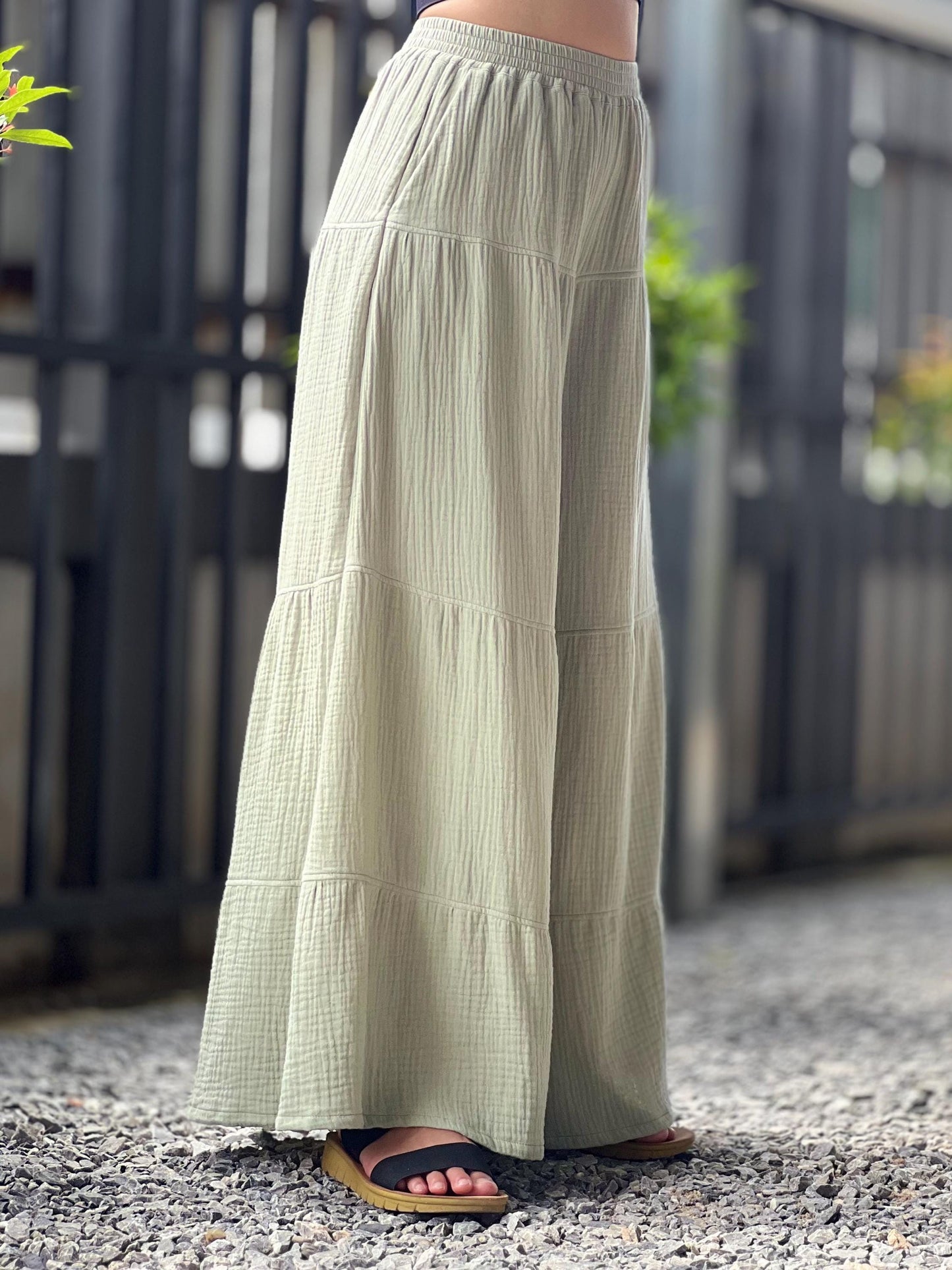 Womens Double Gauze Muslin Pants - Loungeware