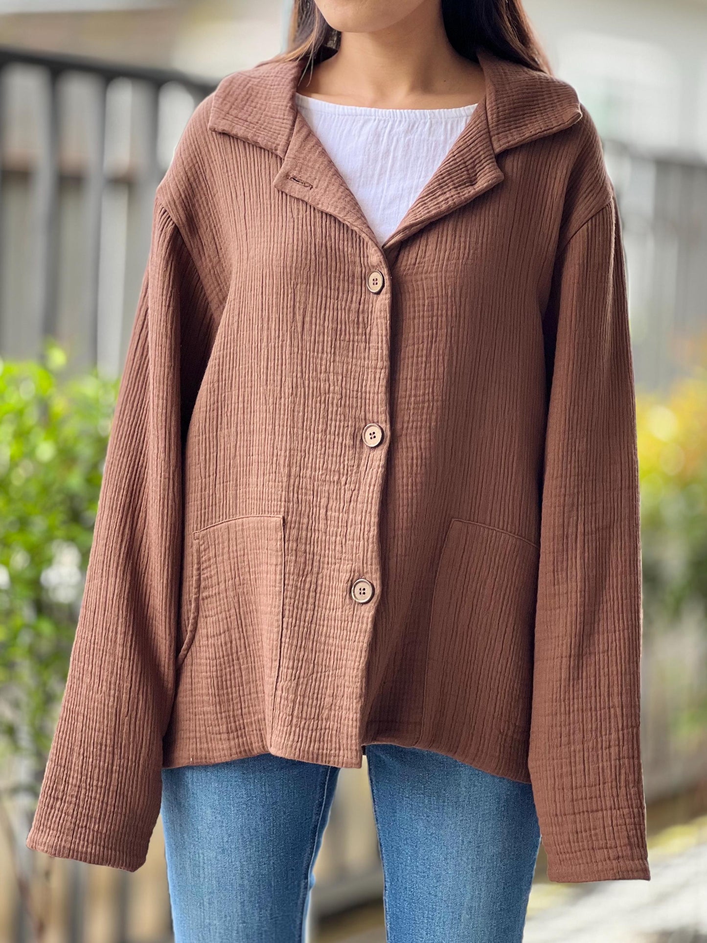 Muslin Hoodie | Triple Gauze Jacket | Resort Wear Outfit | Long Sleeve Top | Hooded Kimono Jacket | Cotton Muslin Shirt | Womens Loungewear