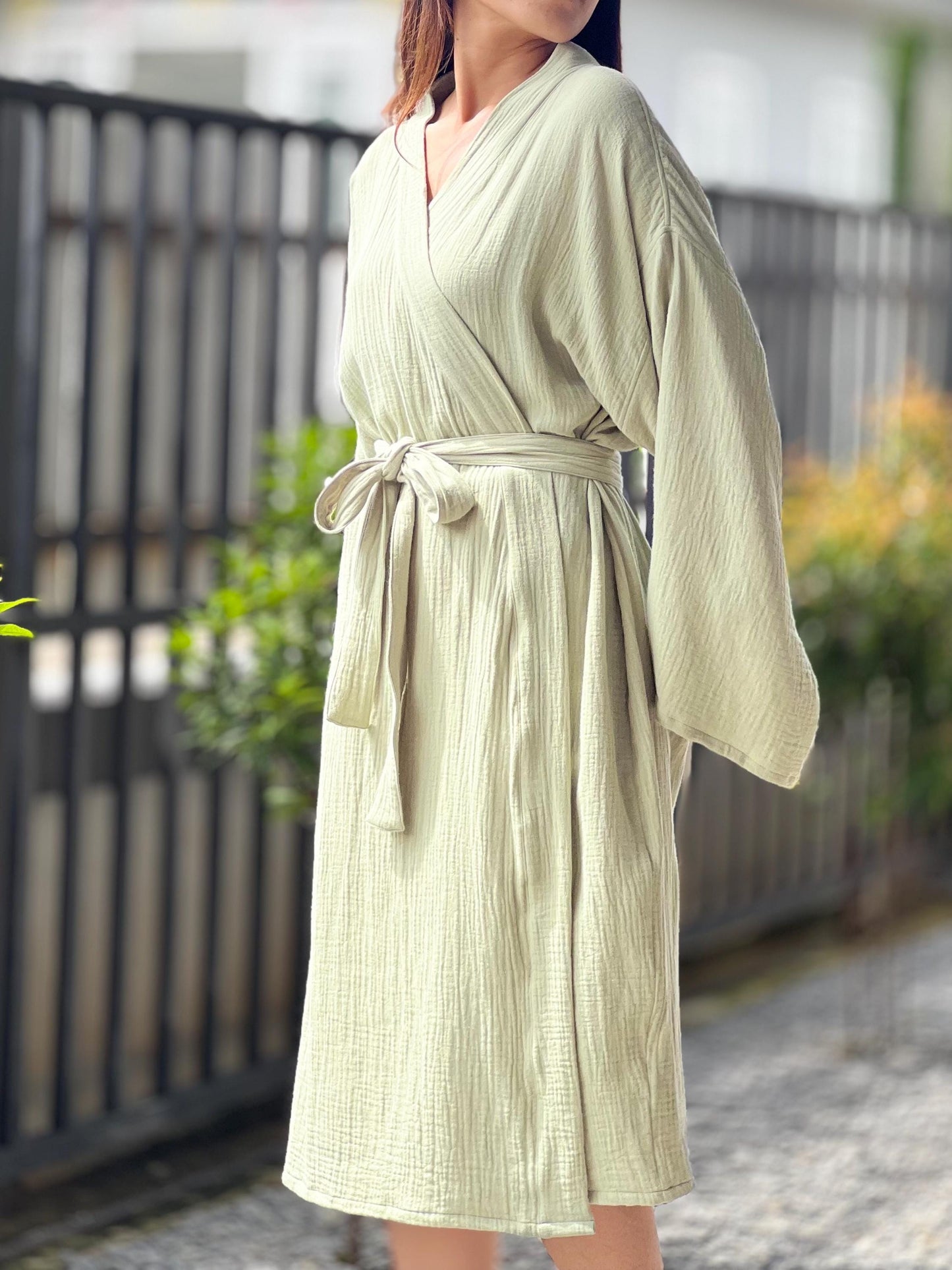 Organic Cotton Robe, Comfortable Cozy Cotton Bathrobe