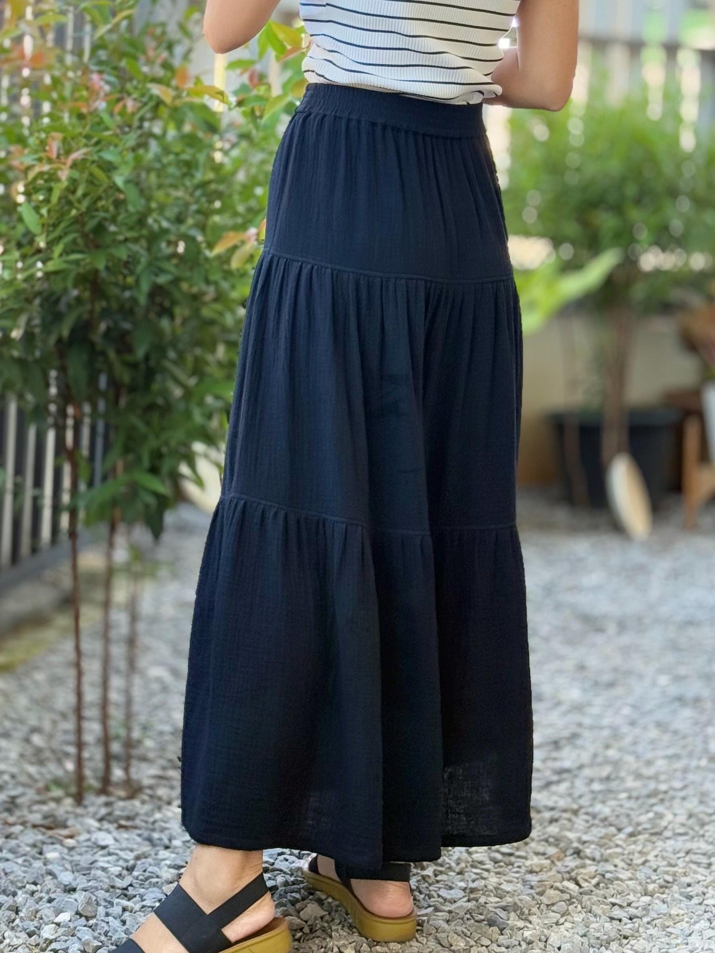 Double Gauze Maxi Skirt