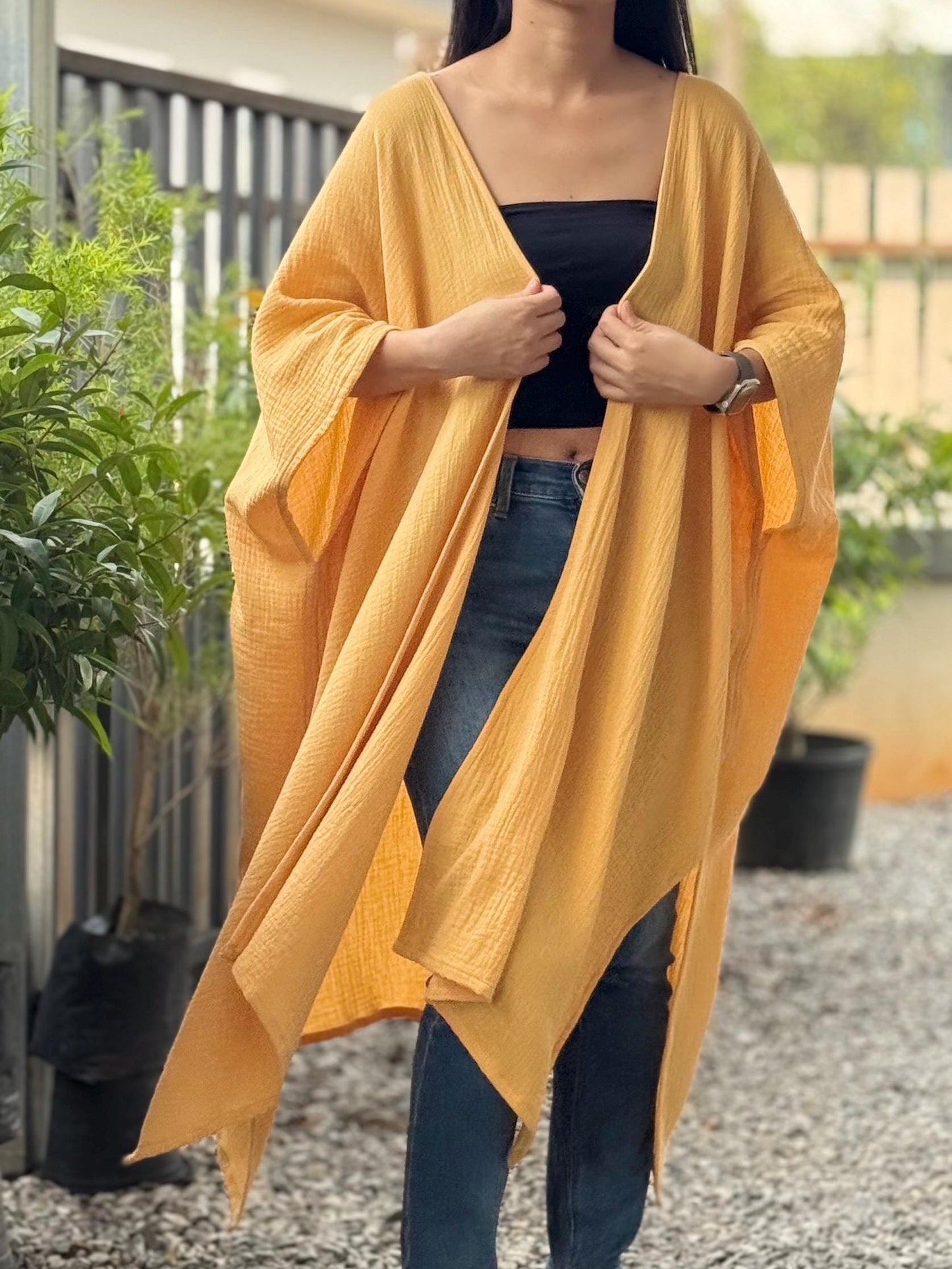 Boho Flow Muslin Kimono