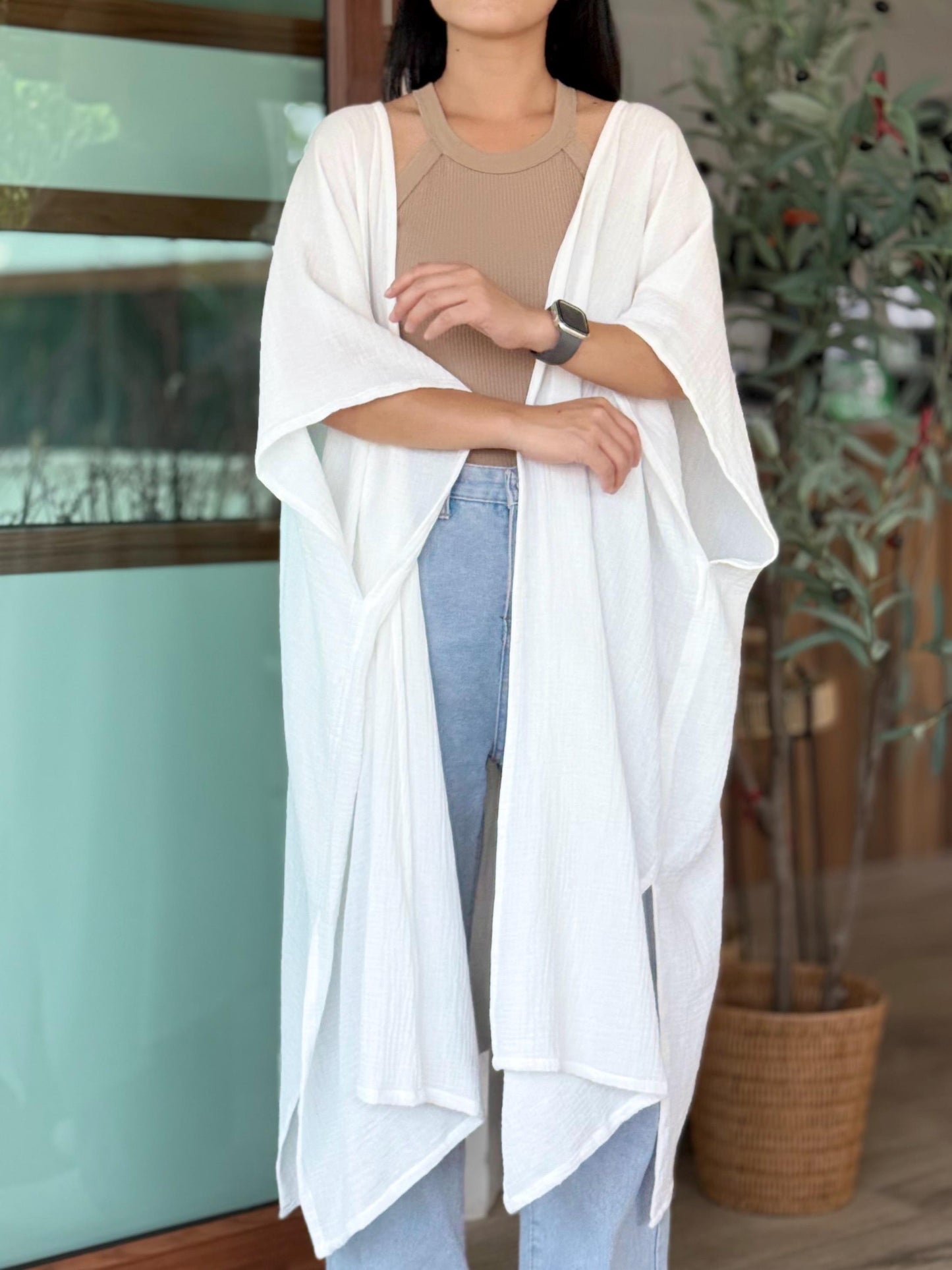 Boho Flow Muslin Kimono