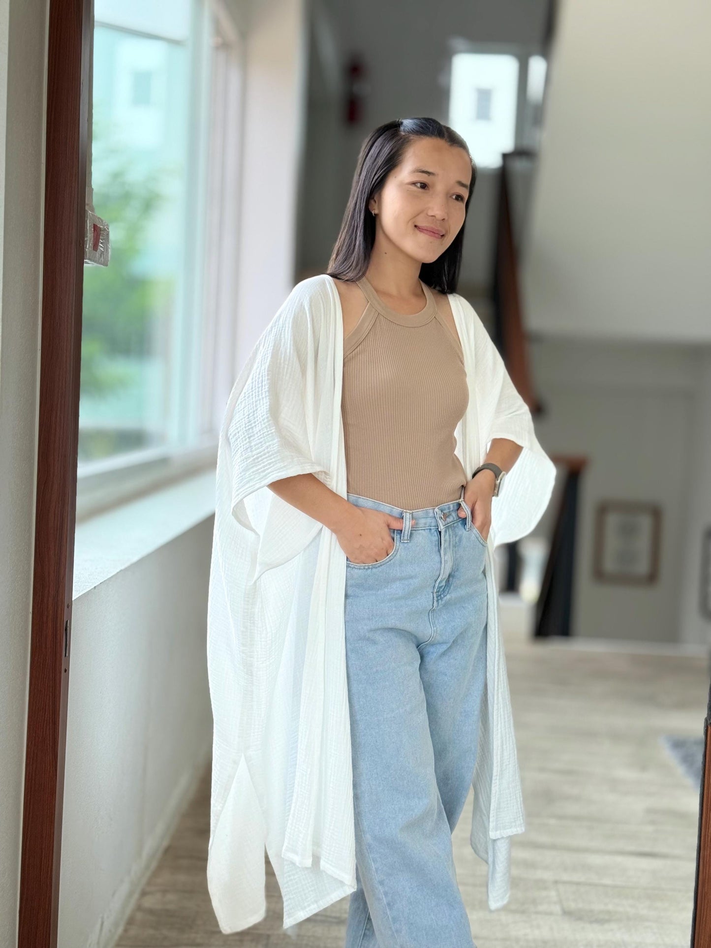 Boho Flow Muslin Kimono