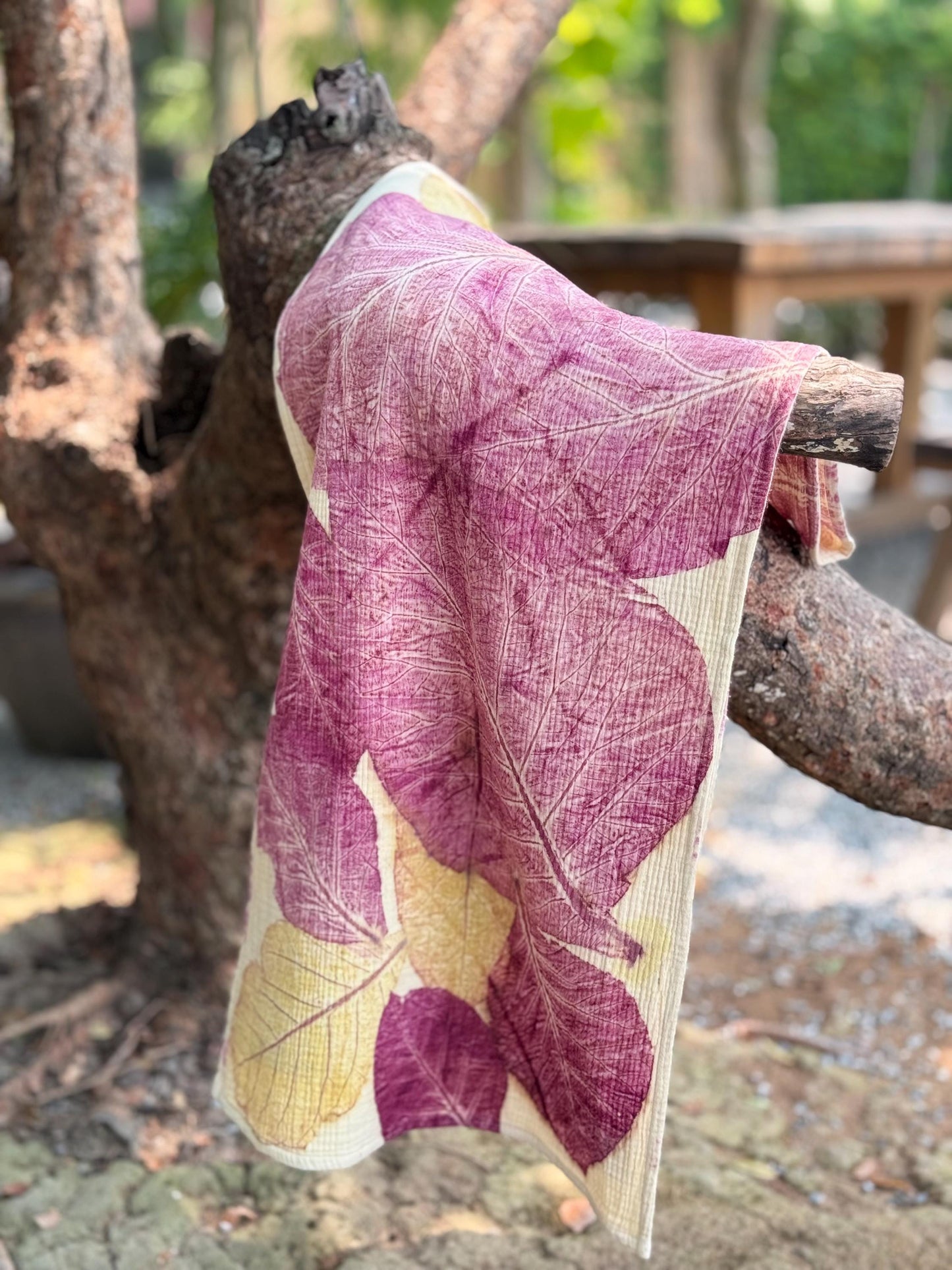 3-Layer Muslin Cotton Scarf | Eco-Printed Gauze Scarf | Gauze Scarf | Cotton Fiber Wrap | Lightweight Scarf | Soft Muslin Cotton Shawl