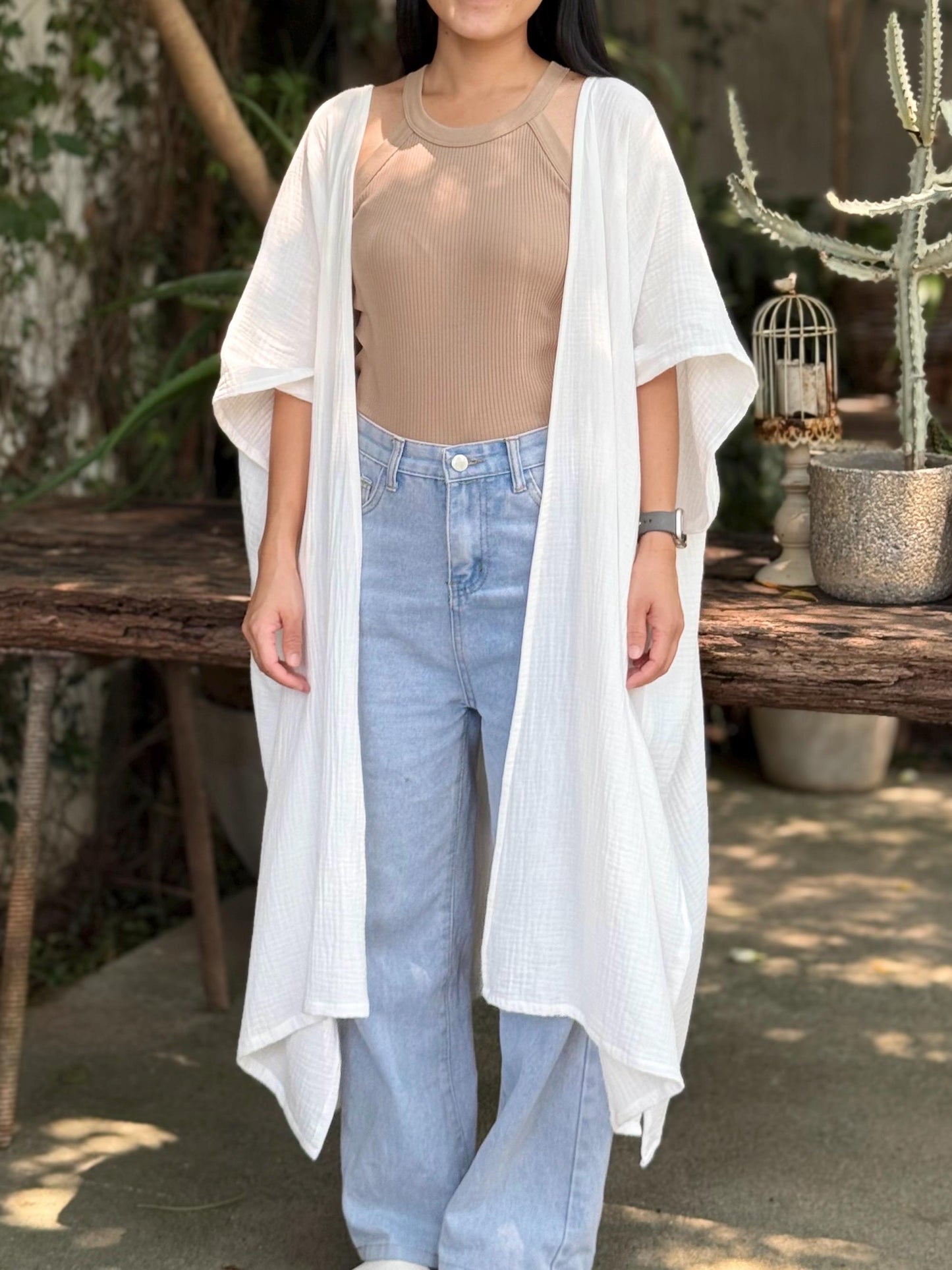 Boho Flow Muslin Kimono