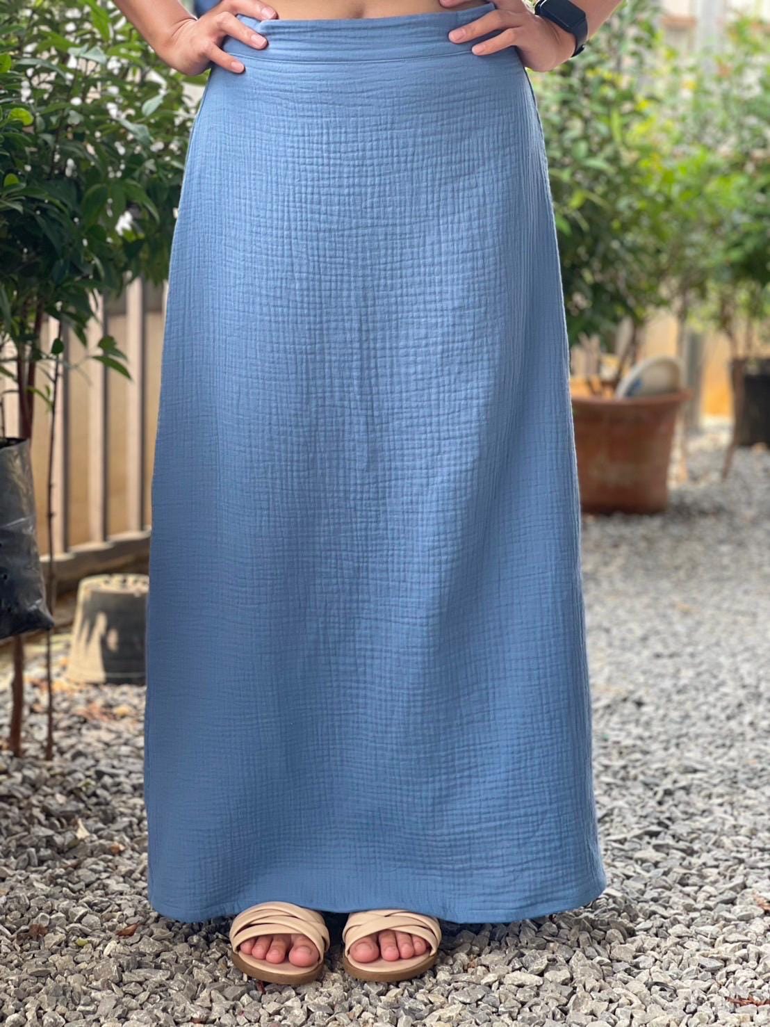 Double Gauze Long Skirt
