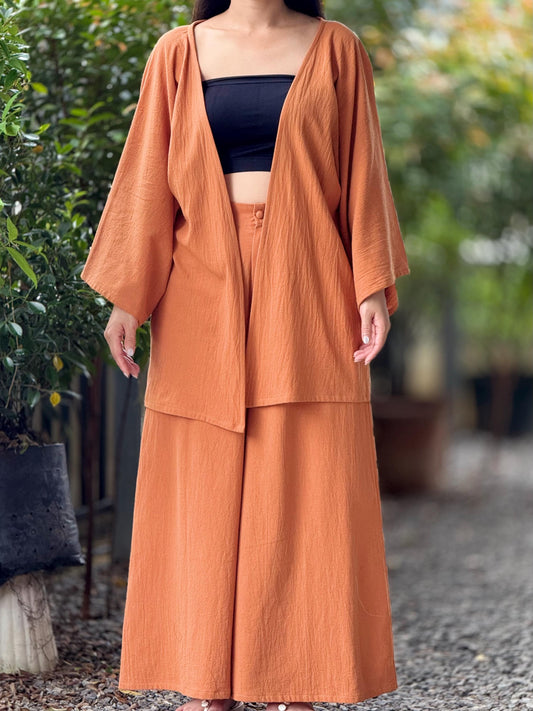 Cotton Cardigan Loose Cover Up