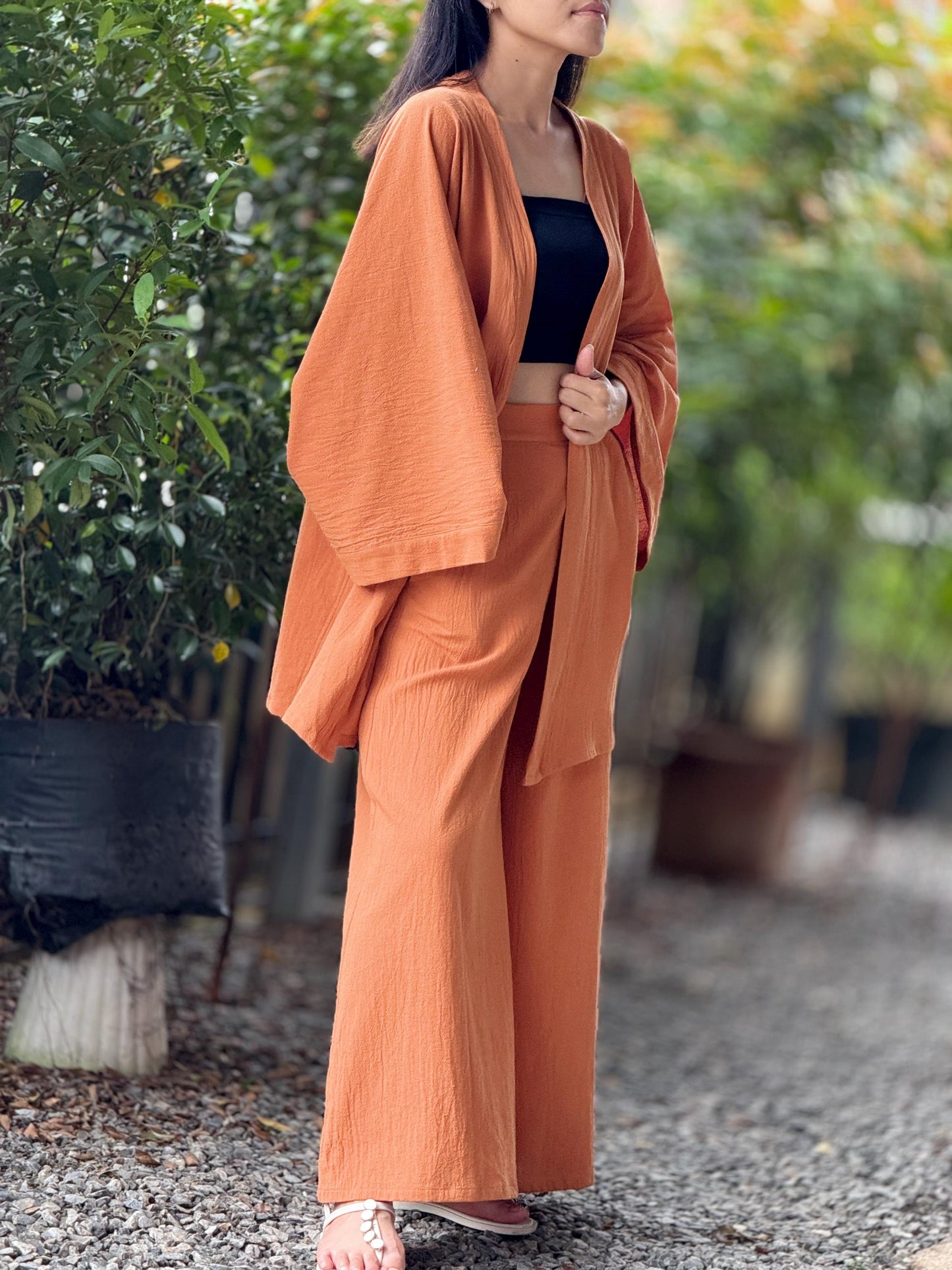 Cotton Kimono Loose Cover