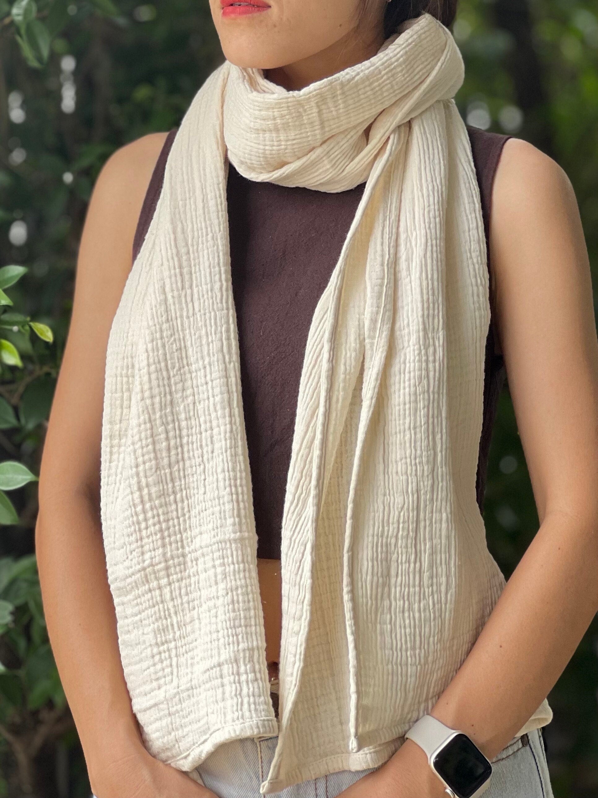 Goddess Wrap | Scarf Triple-Layered Gauze, Natural Fiber Cotton