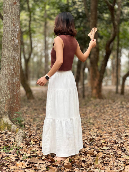 Double Gauze Maxi Skirt