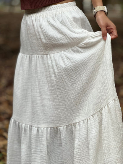 Double Gauze Maxi Skirt