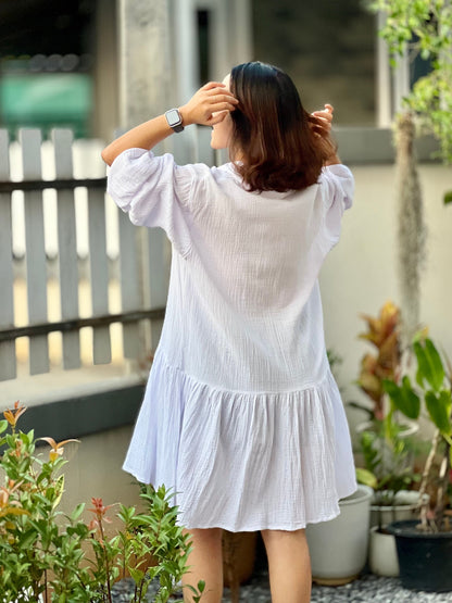 Muslin Double Gauze Dress | Cotton Loose Fit Dress | Summer Dress | Beach Wear | Swimsuit Cover