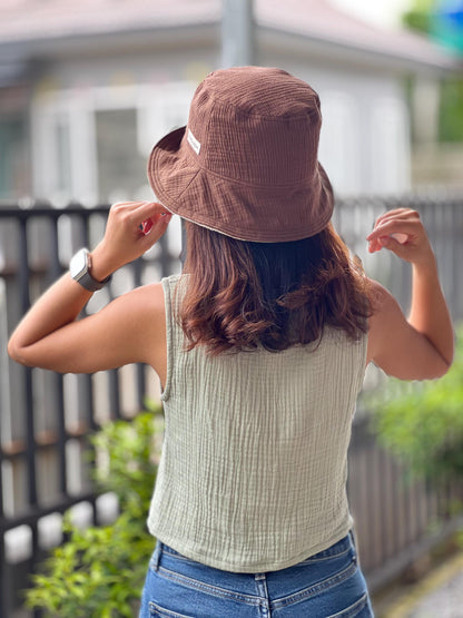 Muslin Triple Gauze Bucket Hat