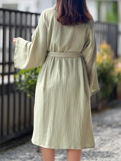 Organic Cotton Robe, Comfortable Cozy Cotton Bathrobe
