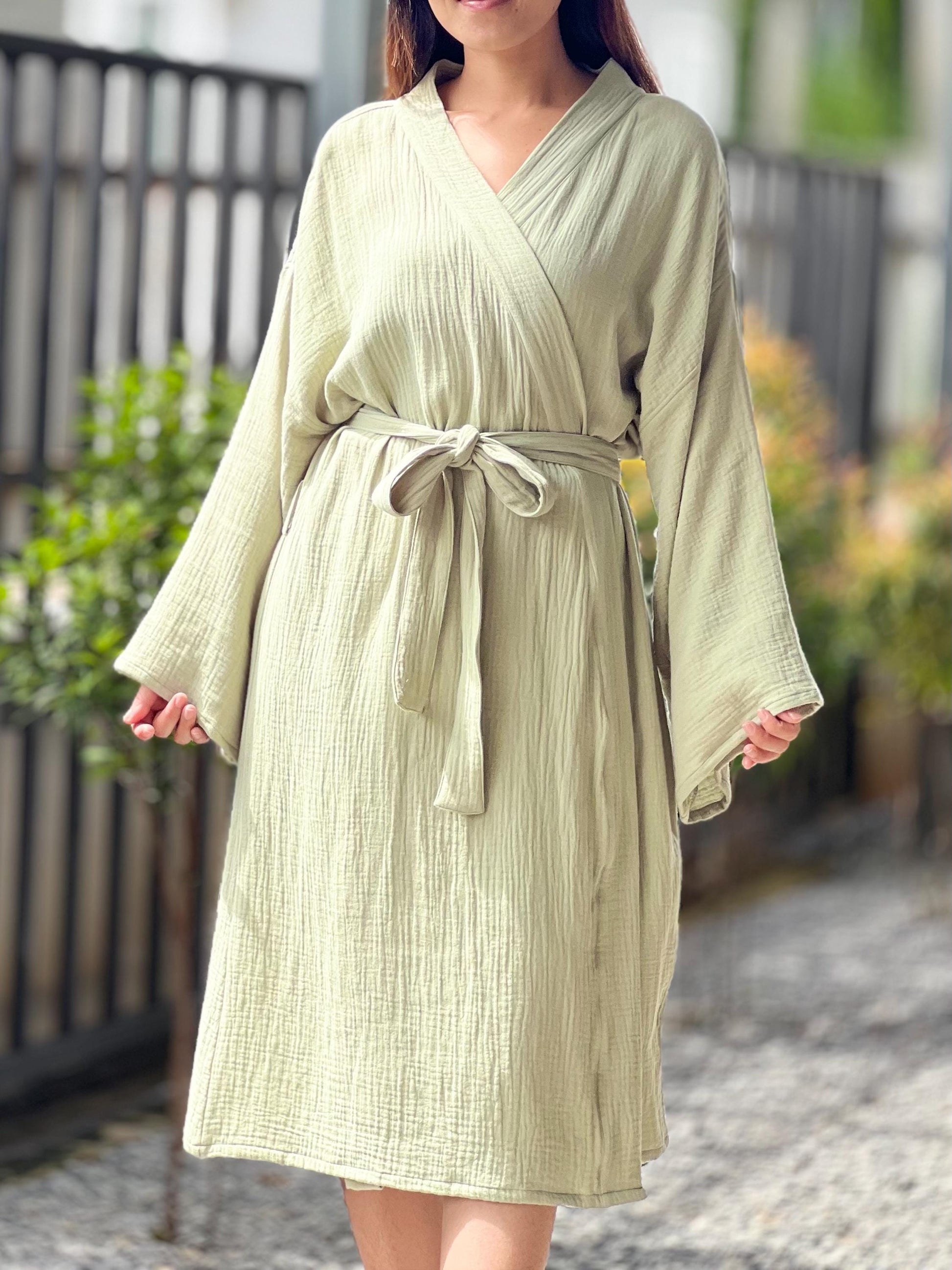 Organic Cotton Robe, Comfortable Cozy Cotton Bathrobe