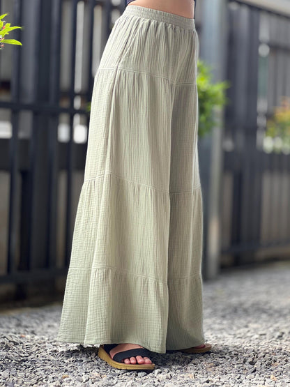Womens Double Gauze Muslin Pants - Loungeware