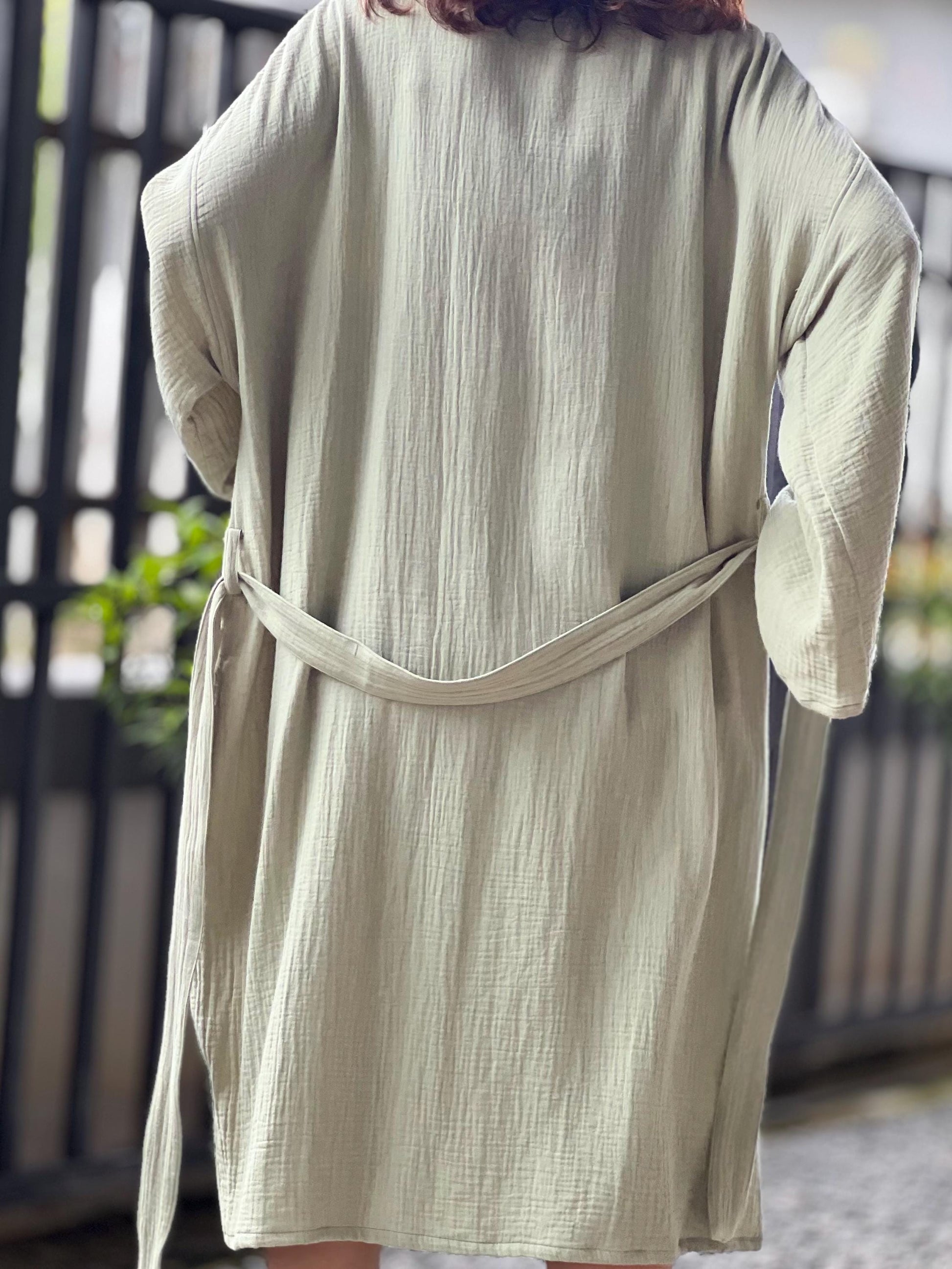 Organic Cotton Robe, Comfortable Cozy Cotton Bathrobe