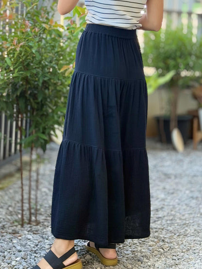Double Gauze Maxi Skirt