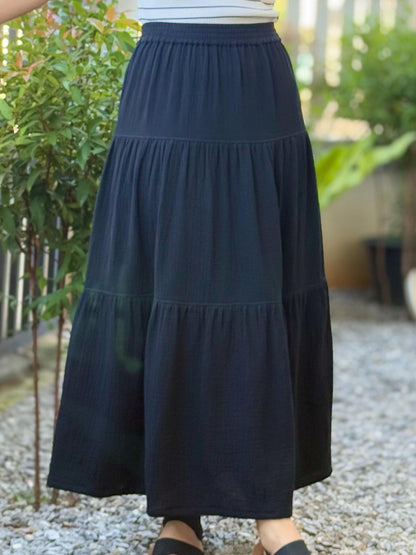 Double Gauze Maxi Skirt
