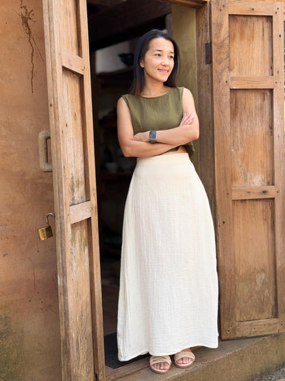Double Gauze Long Skirt