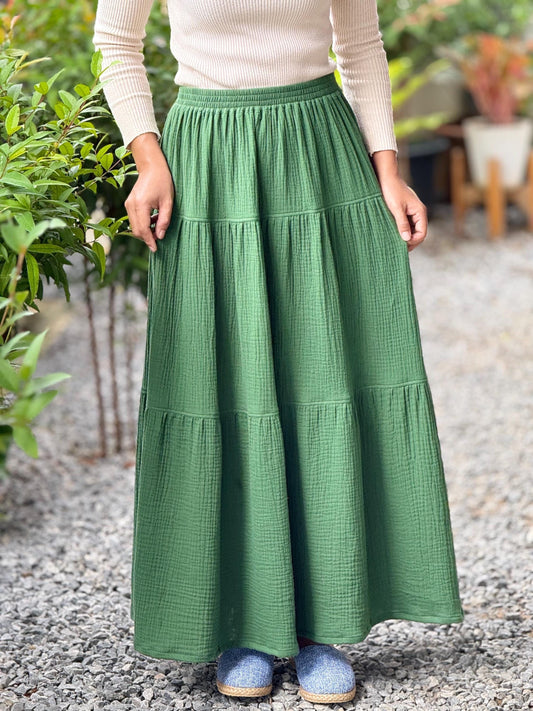 Double Gauze Maxi Skirt