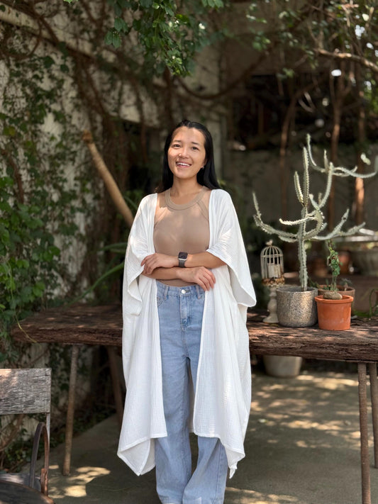 Boho Flow Muslin Kimono